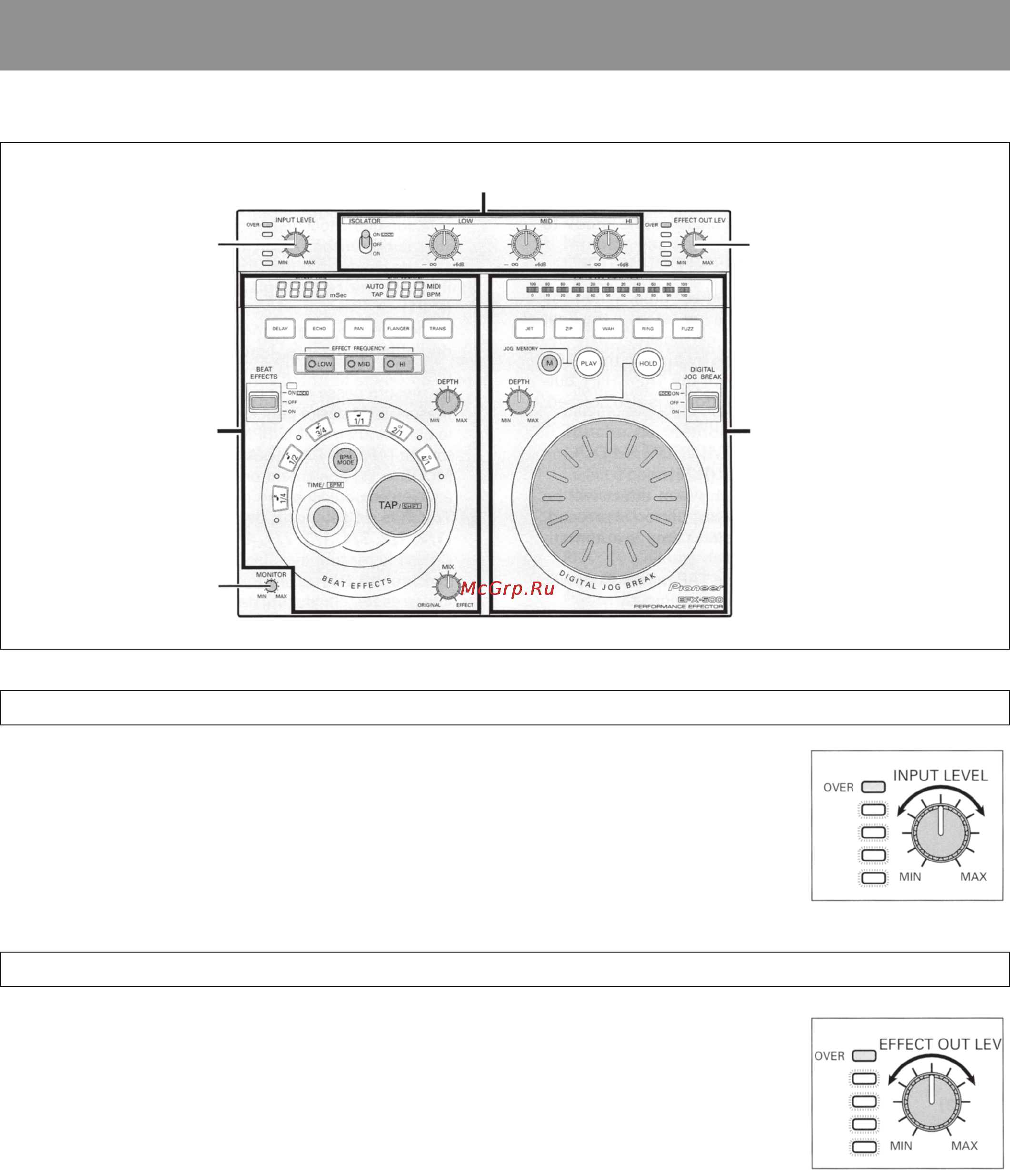 Pioneer EFX-500 [14/22] Эксплуатация