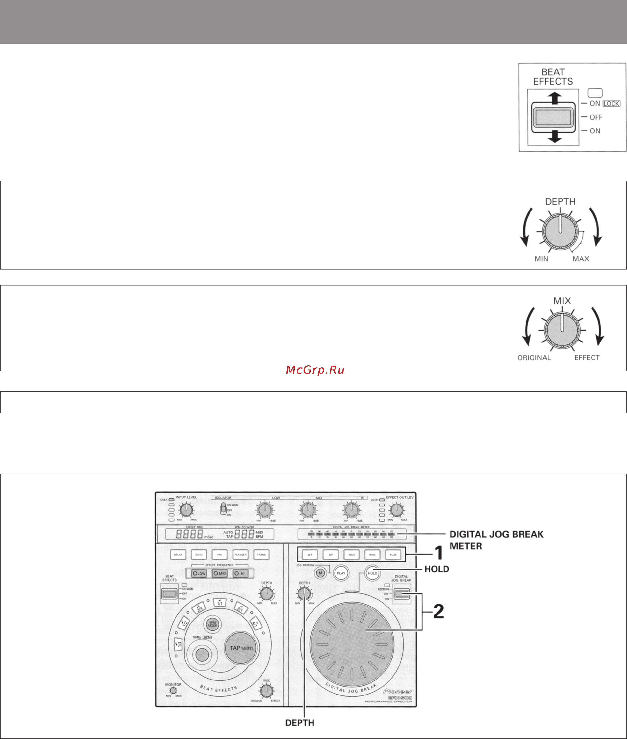 Pioneer EFX-500-R [18/22] Цифровой прерыватель звука