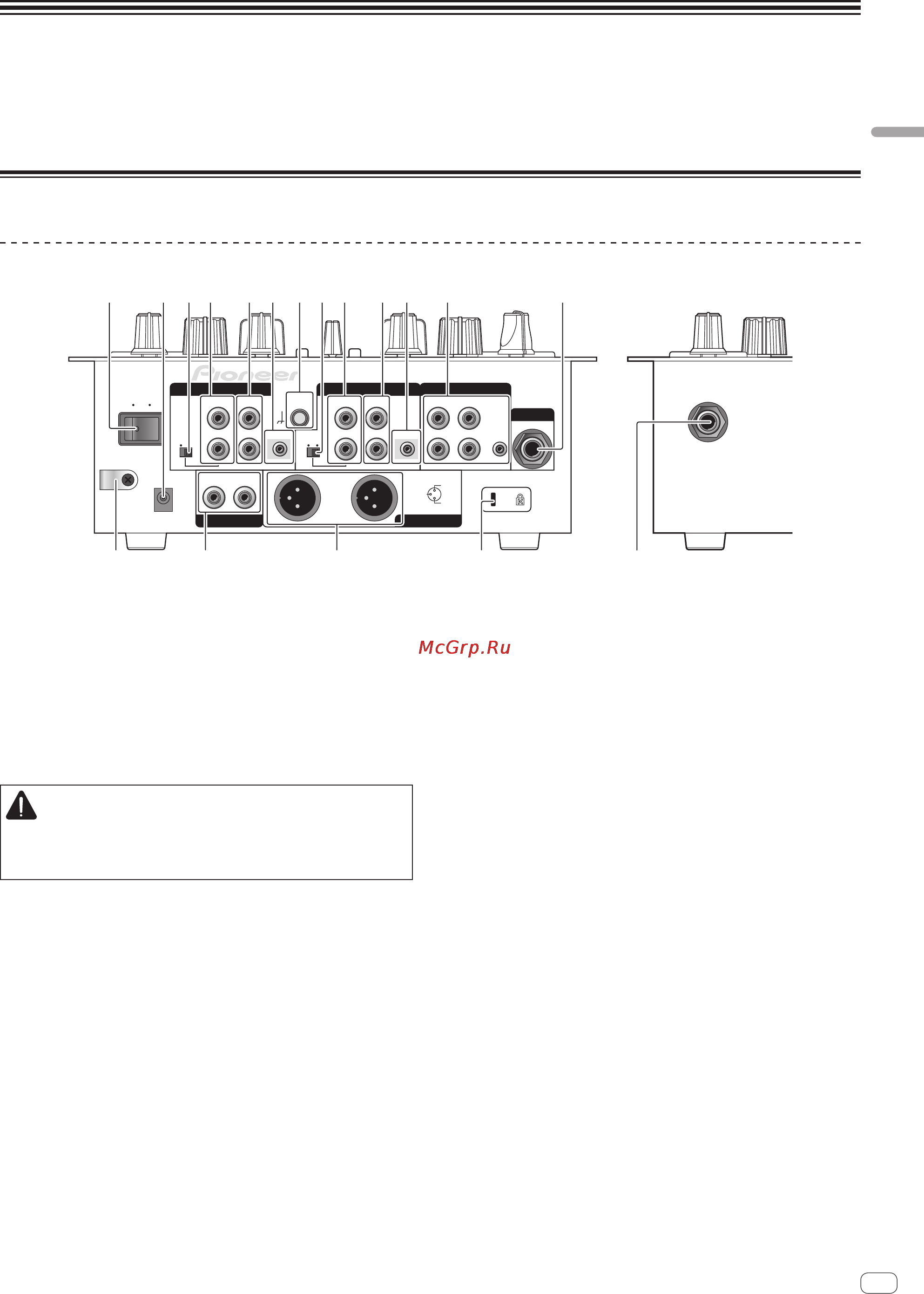 Pioneer DJM-250-W [19/100] Raccordements