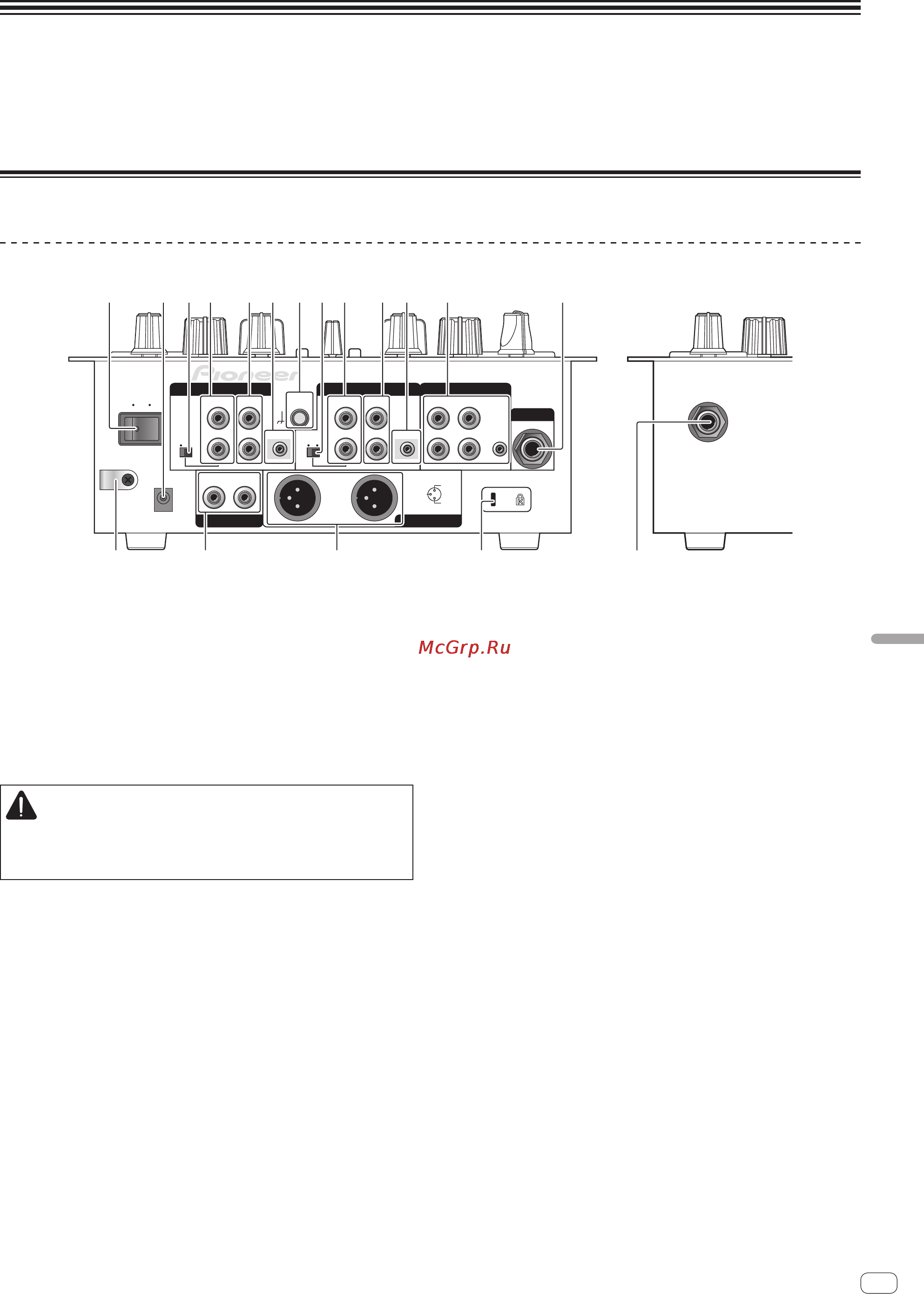 Pioneer DJM-250-W [75/100] Conexiones