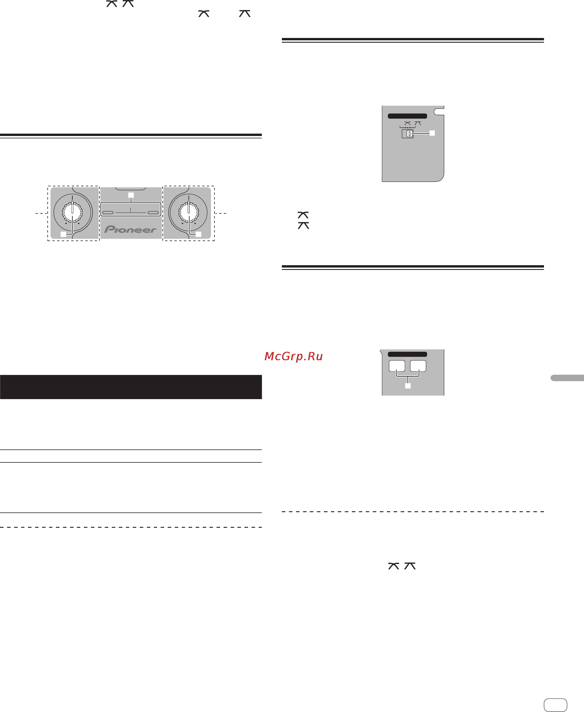 Pioneer DJM-250-W [95/100] Выбор характеристик кривой кроссфейдера раздел кроссфейдера