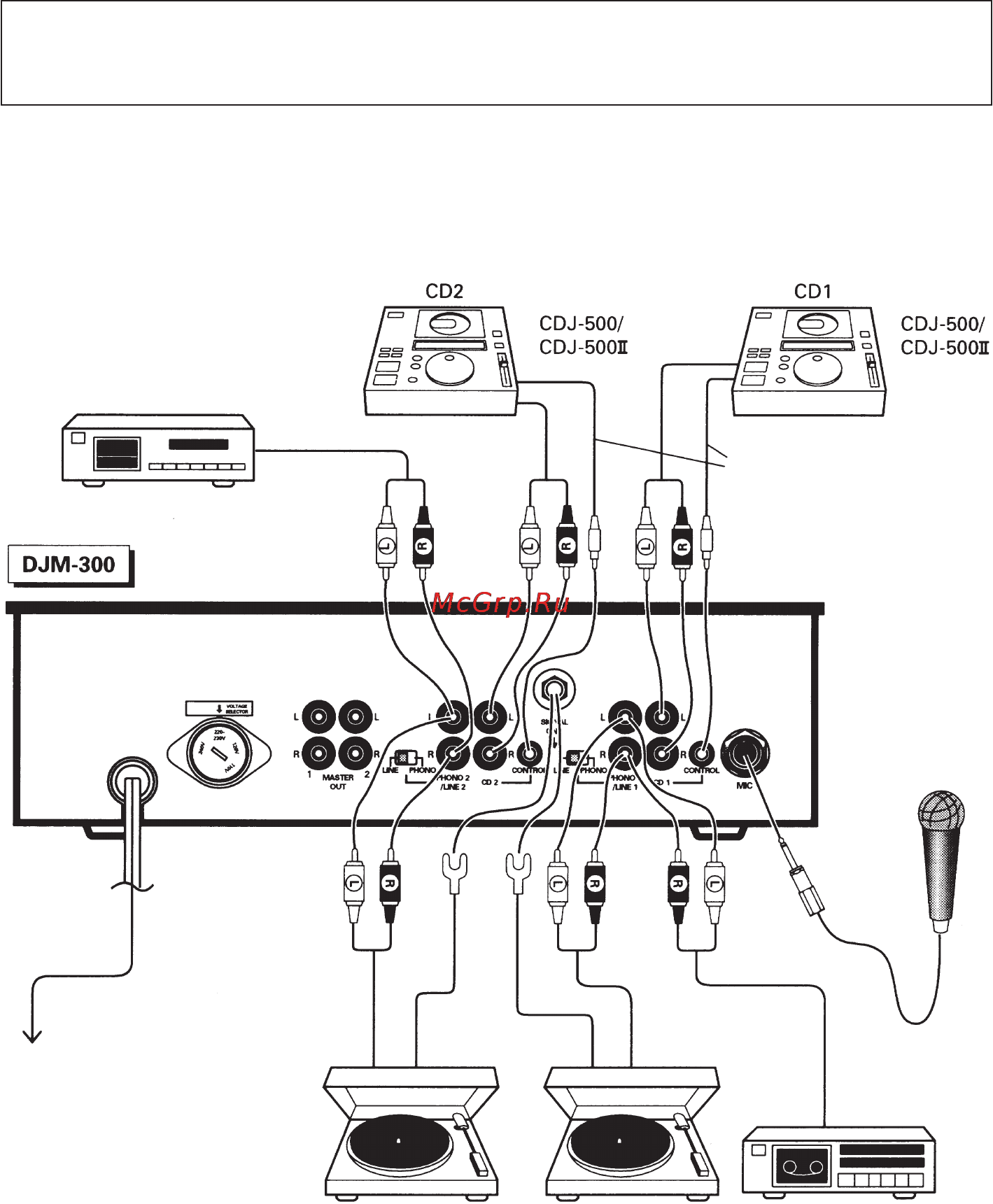 Pioneer DJM-300 [6/21] Подключения