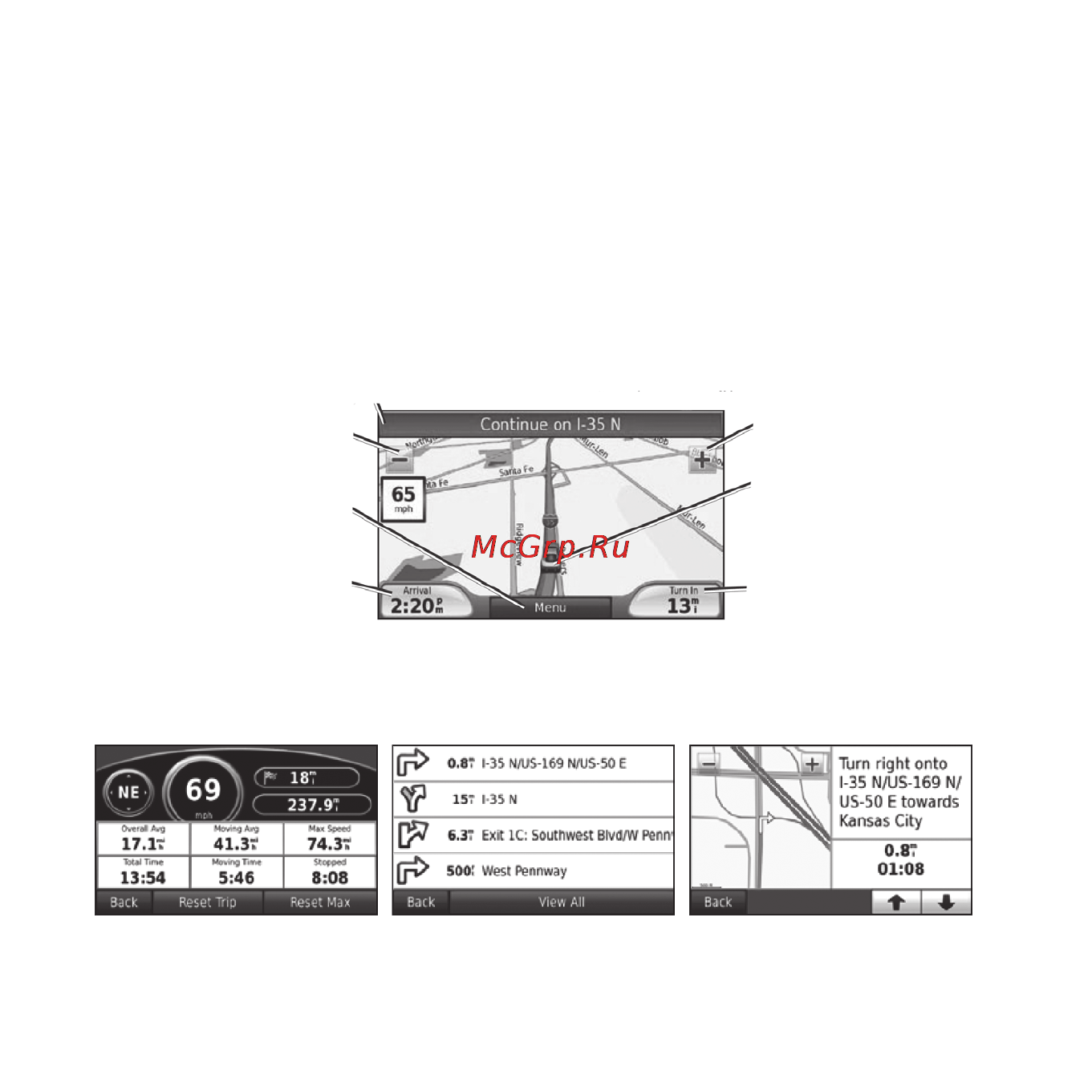 Garmin nuvi 5000 [44/95] Использование основных страниц