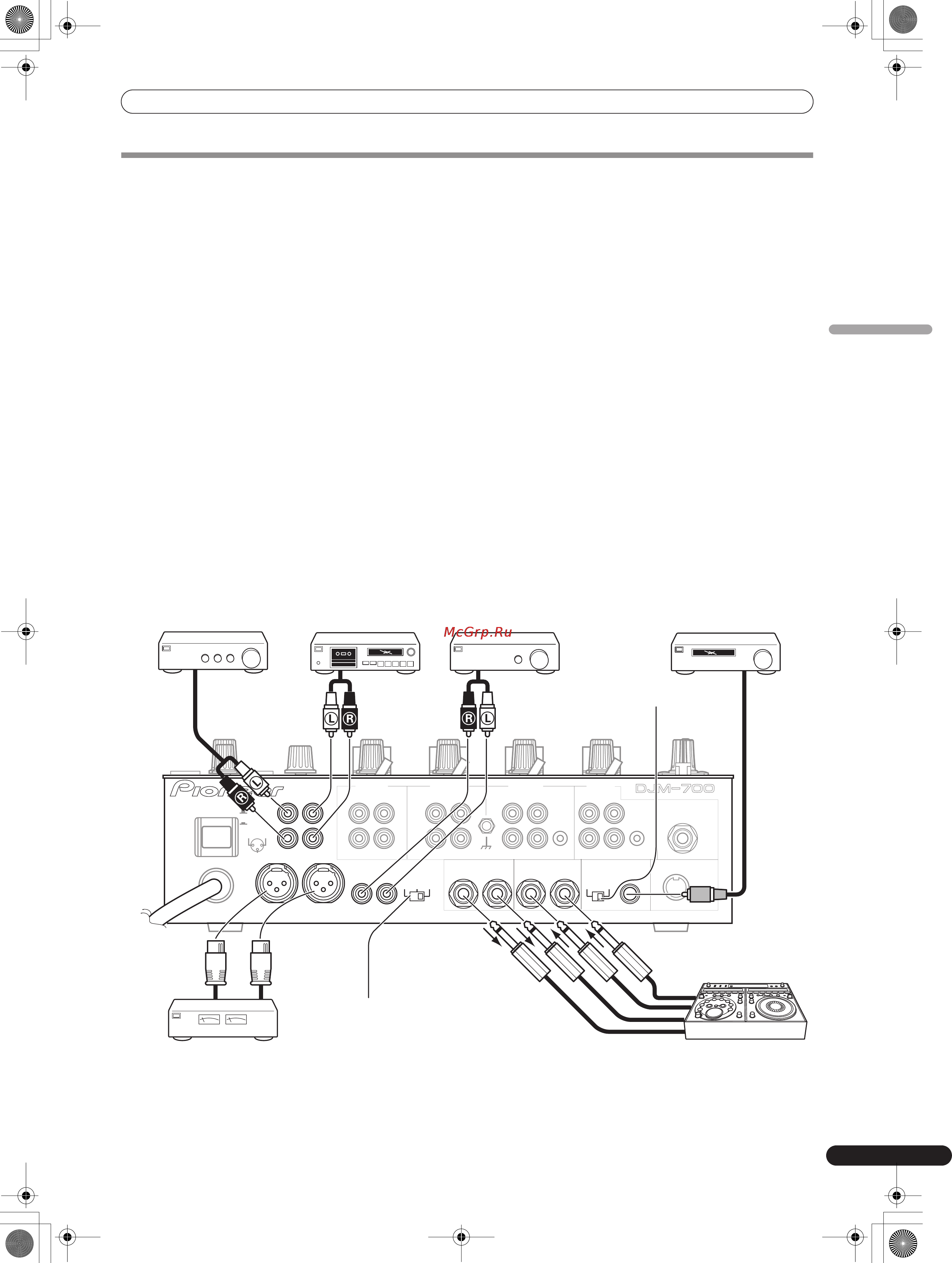 Pioneer DJM-700-S [33/184] Branchements
