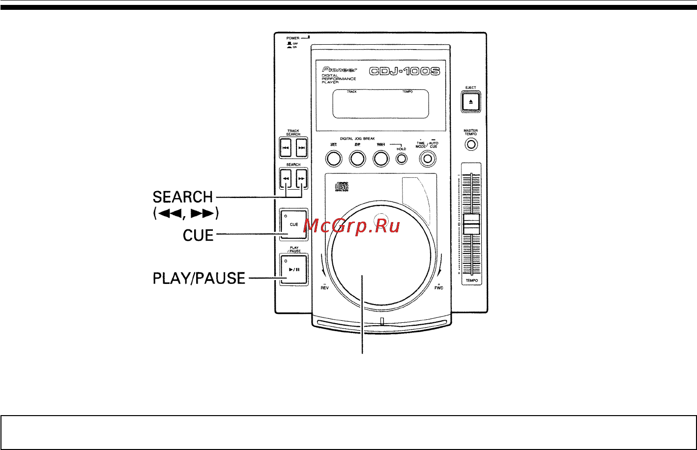 Pioneer CDJ-100S [29/37] Поисковая точка