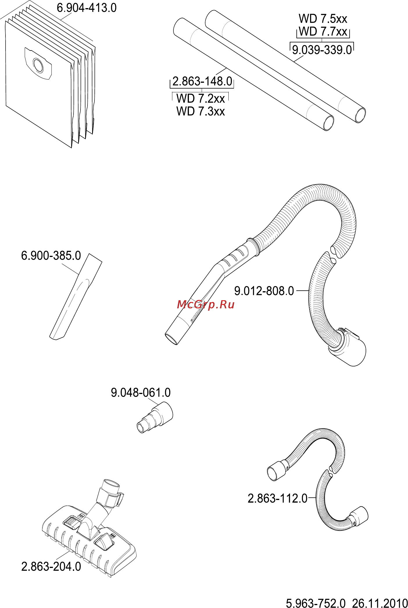Karcher WD 7.700 P Инструкция по эксплуатации онлайн [183/184] 8799