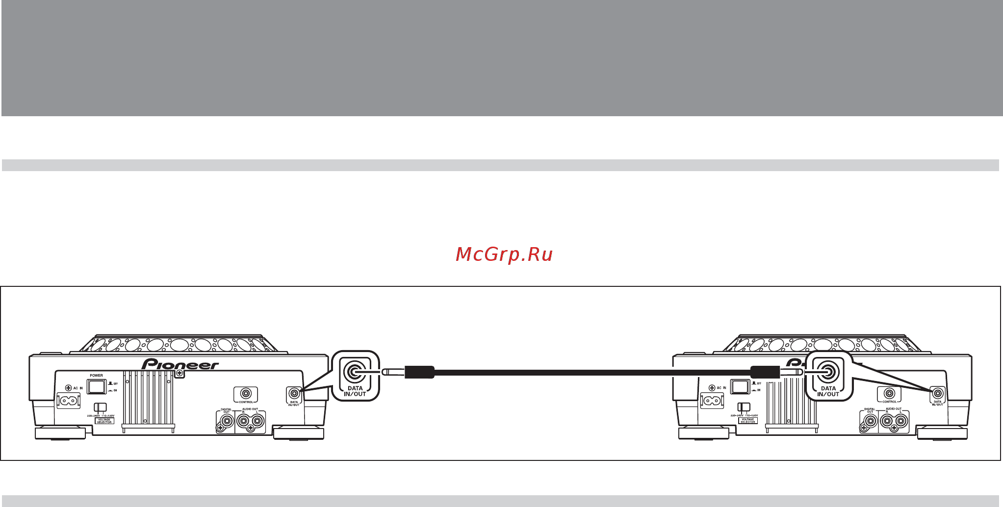 Pioneer CDJ-800 MK2 [10/25] Подключения