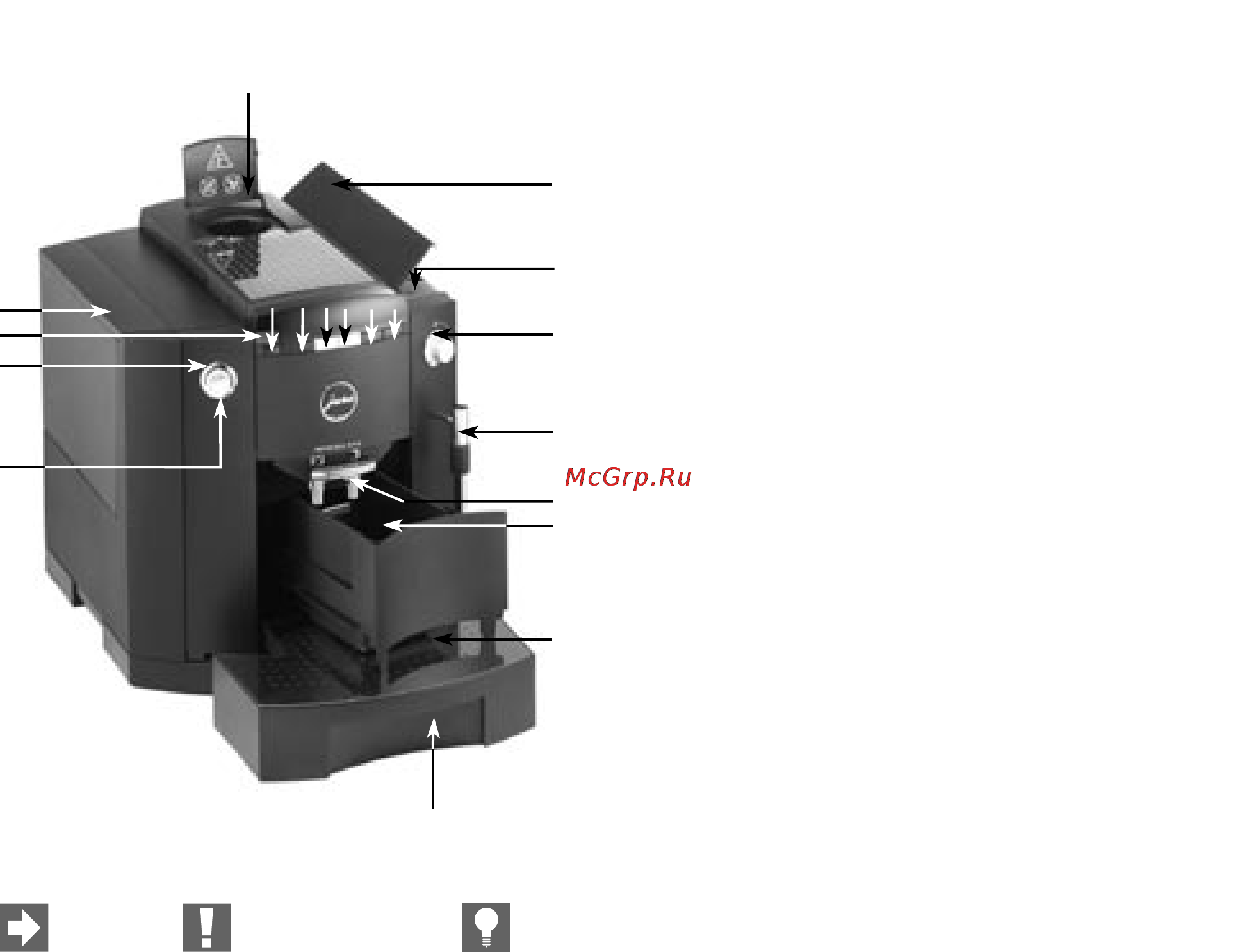 Jura Impressa XF50 [2/24] Важно примечание предупреждение