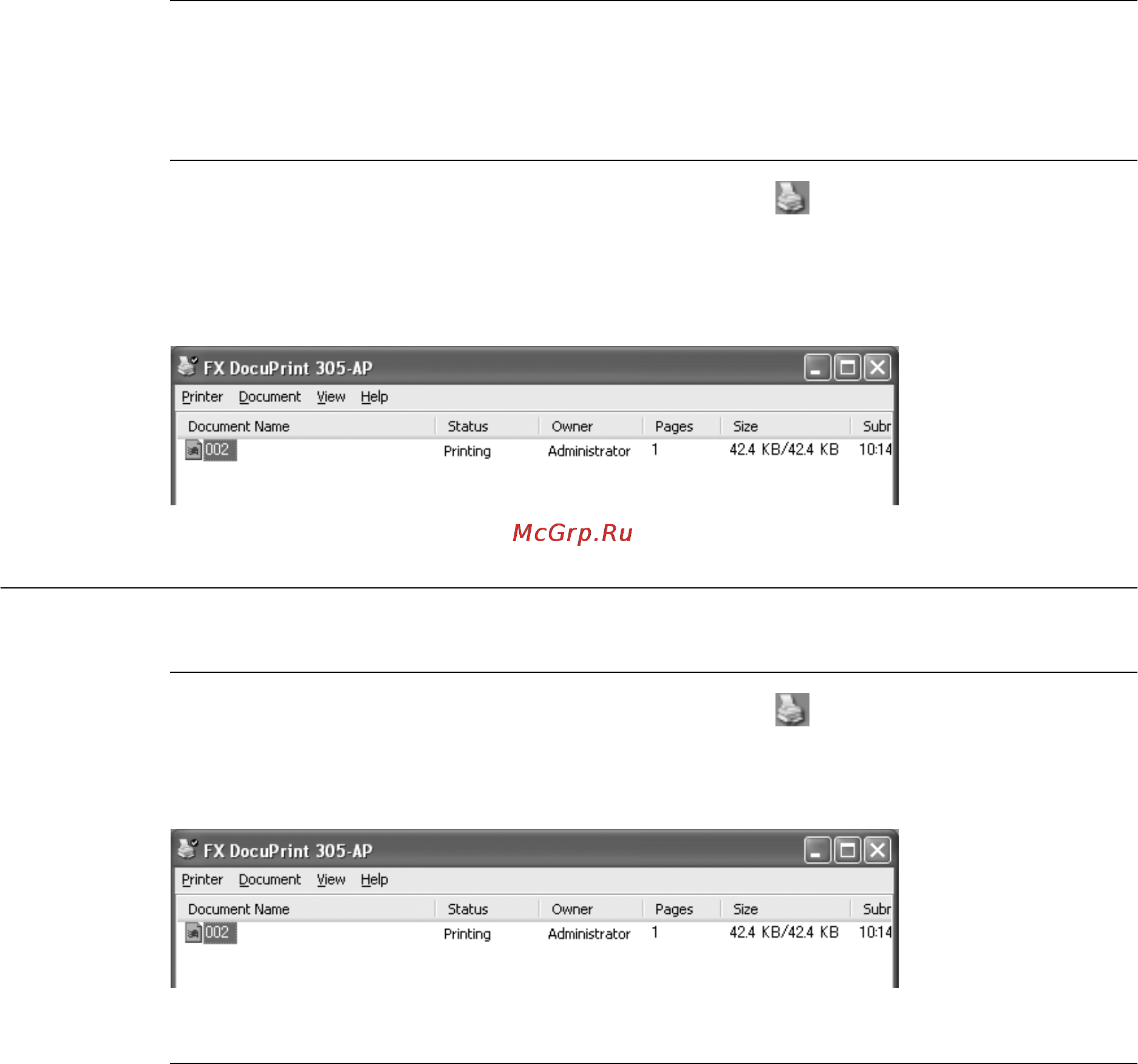 Xerox DocuPrint 255 [22/190] Проверка статуса данных печати