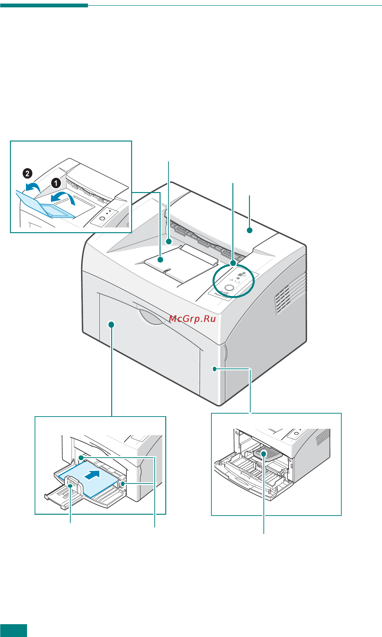 Xerox Phaser 3117 [13/102] Устройство принтера