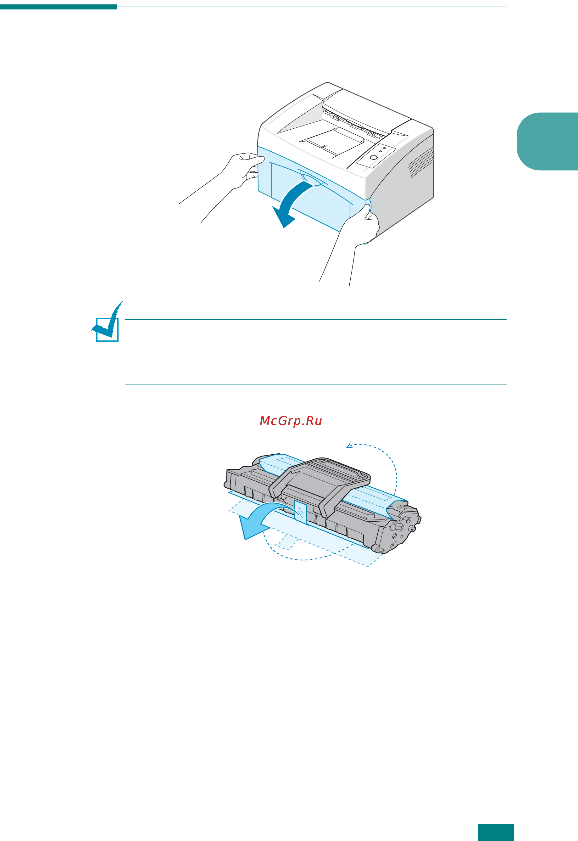 Xerox Phaser 3117 [20/102] Установка картриджа с тонером