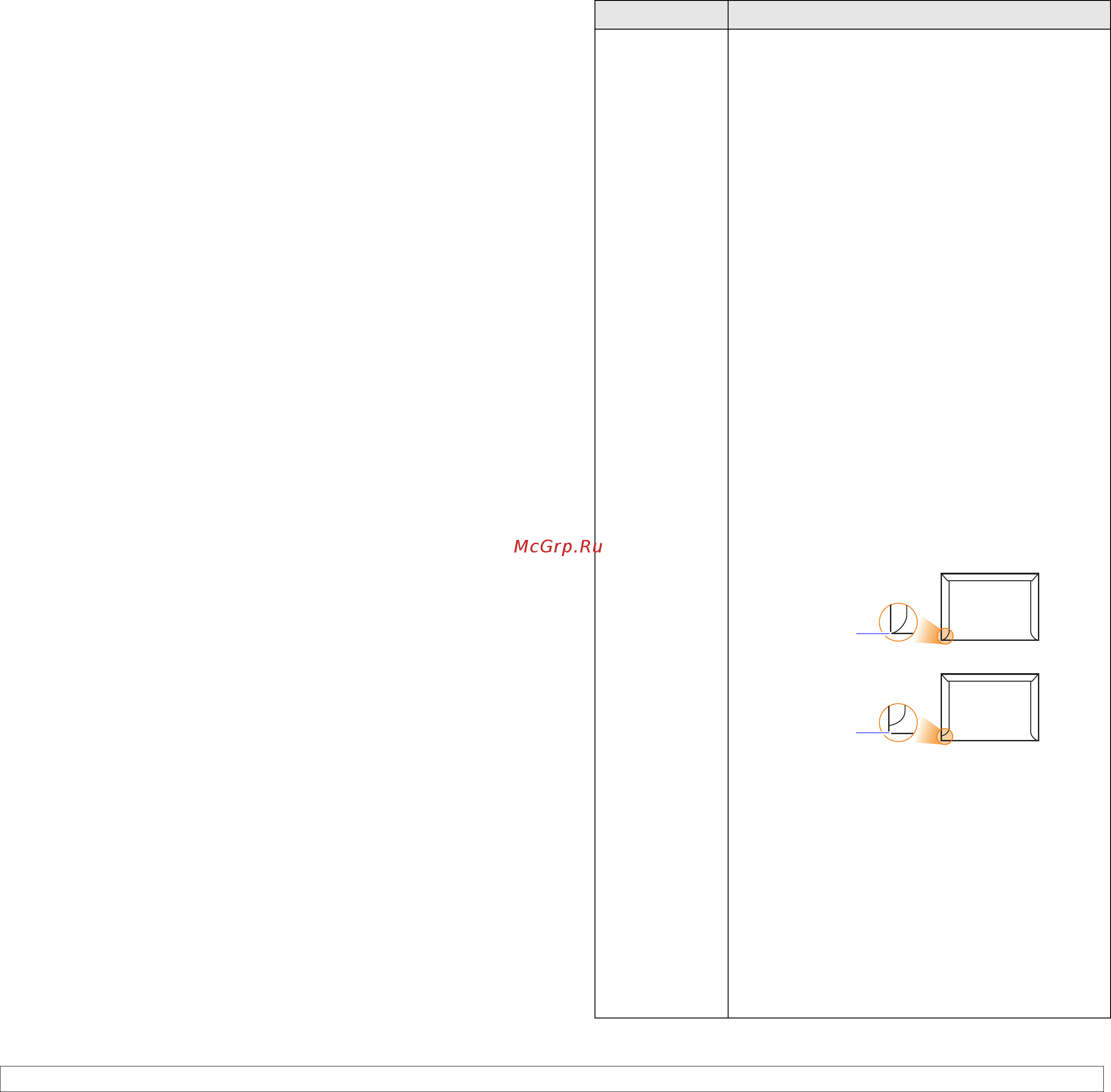 Xerox Phaser 3428DN [28/91] Рекомендации по выбору и хранению материалов для печати