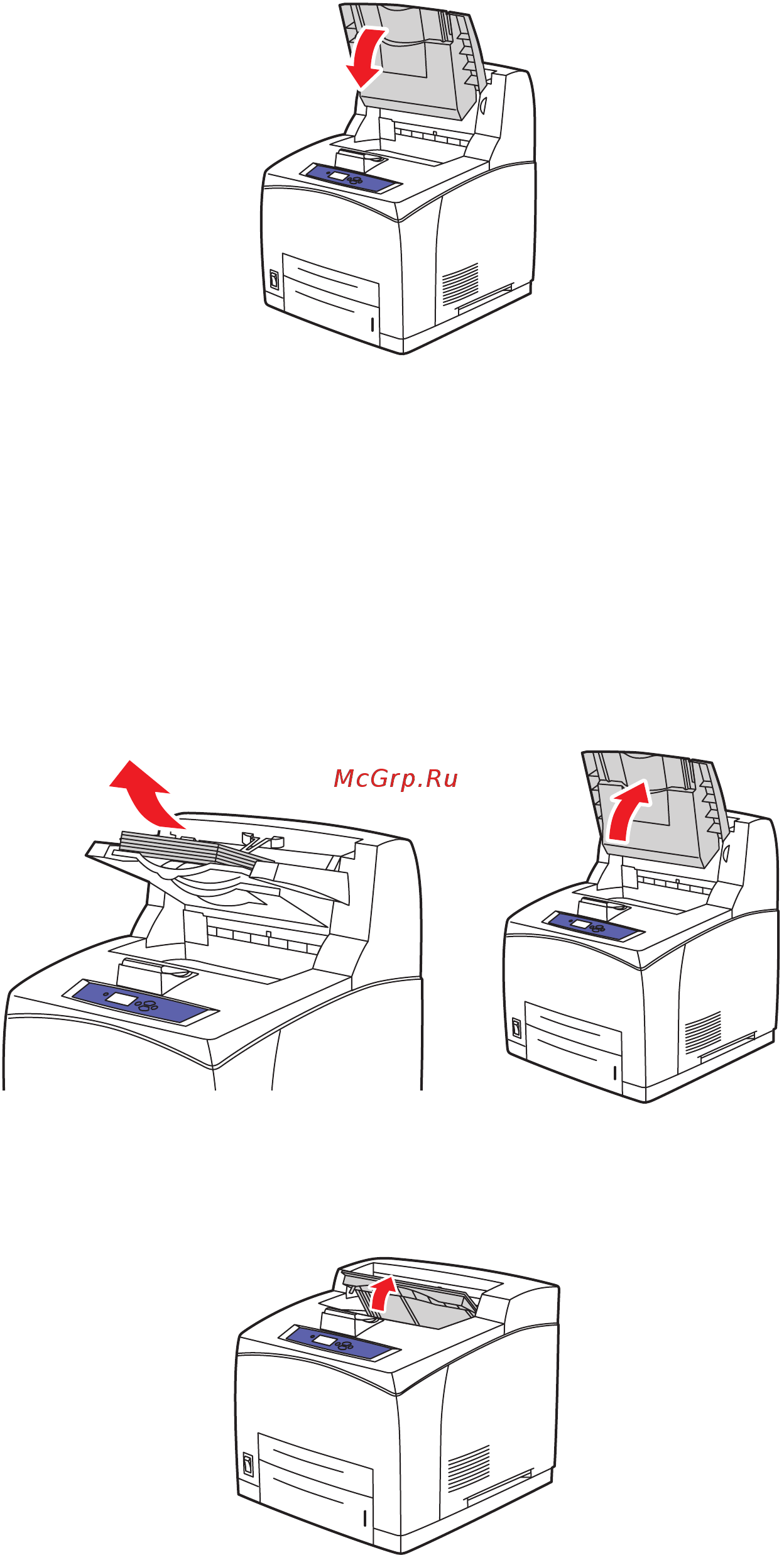 Xerox Phaser 4510 [116/144] Застревание под верхней крышкой