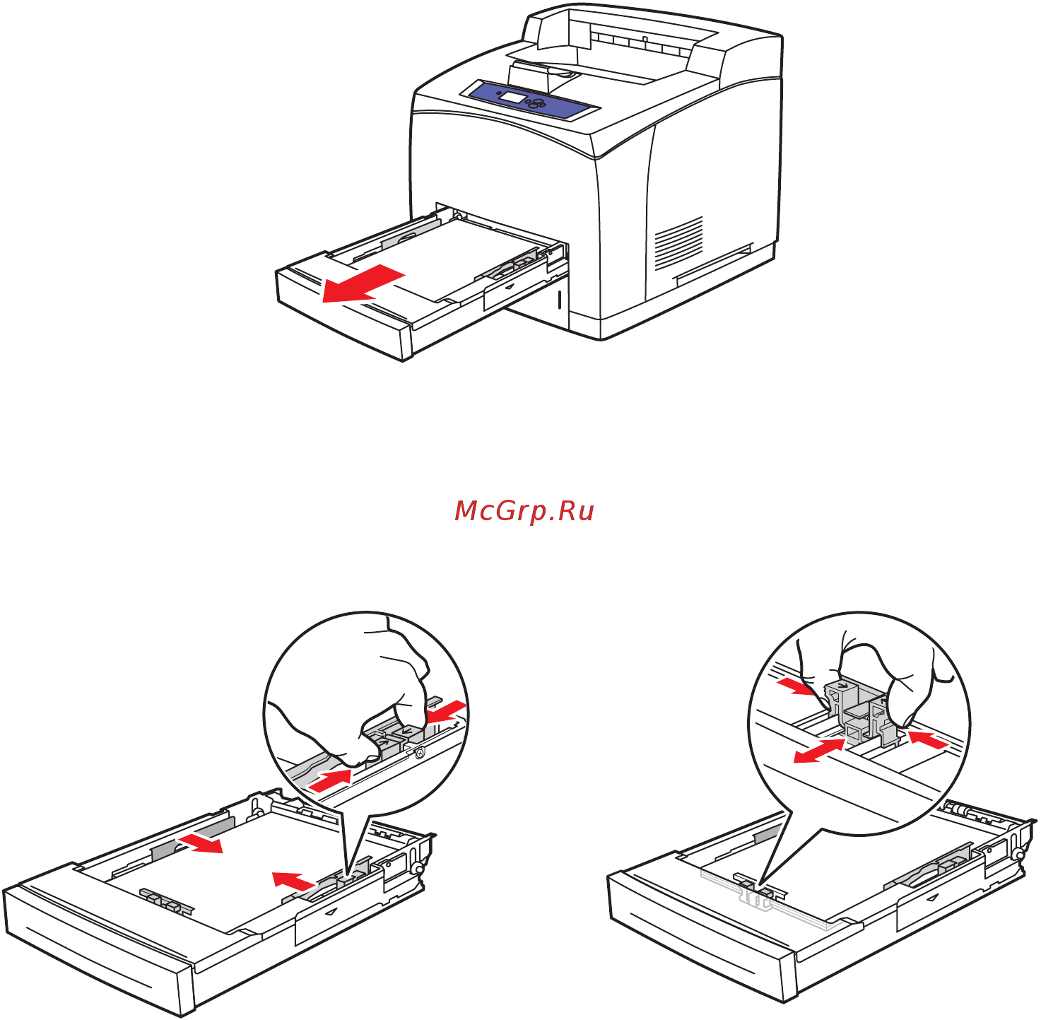 Xerox Phaser 4510DX [123/144] Застревание из за размера бумаги