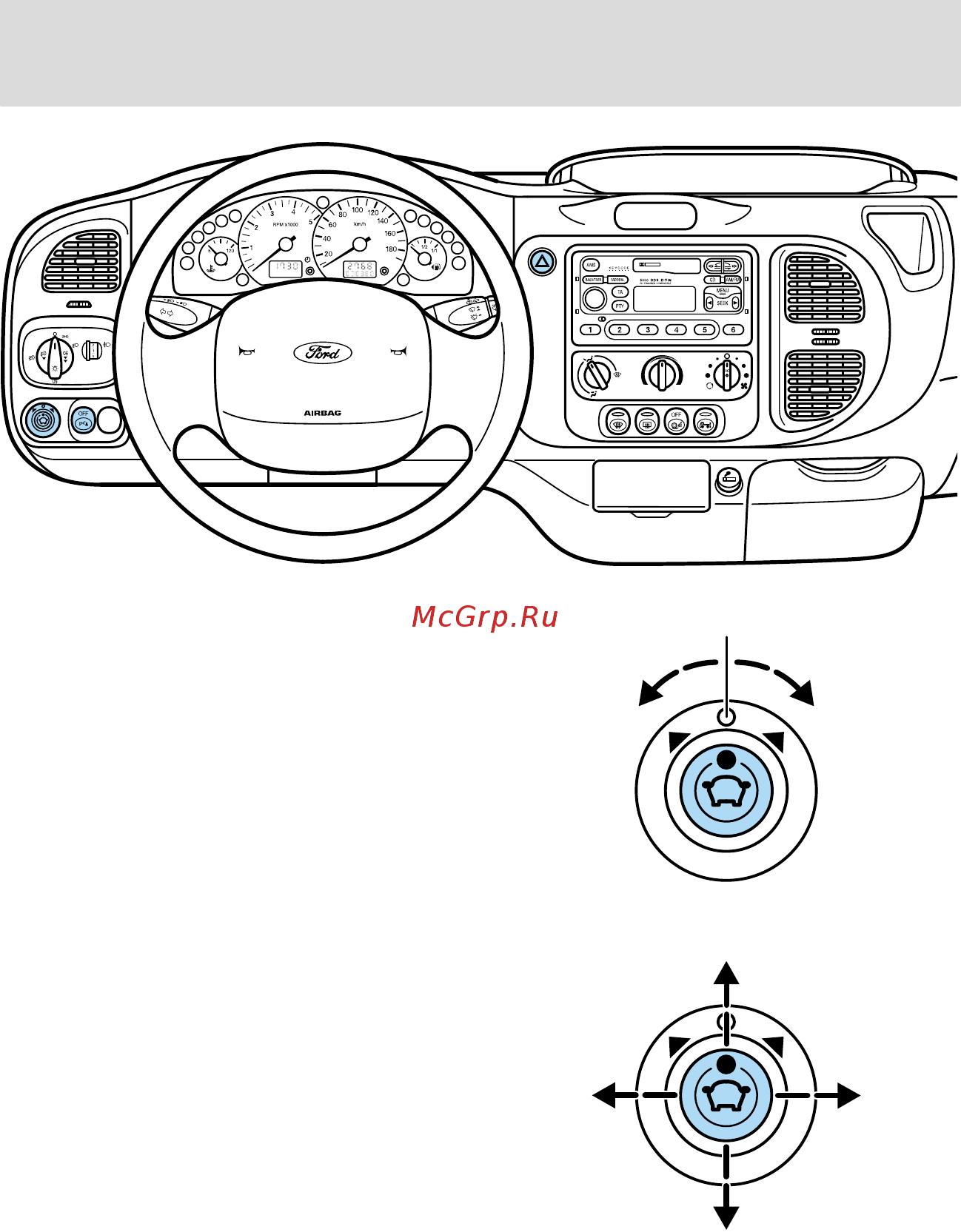 Ford Transit (2003) [27/255] Органы управления