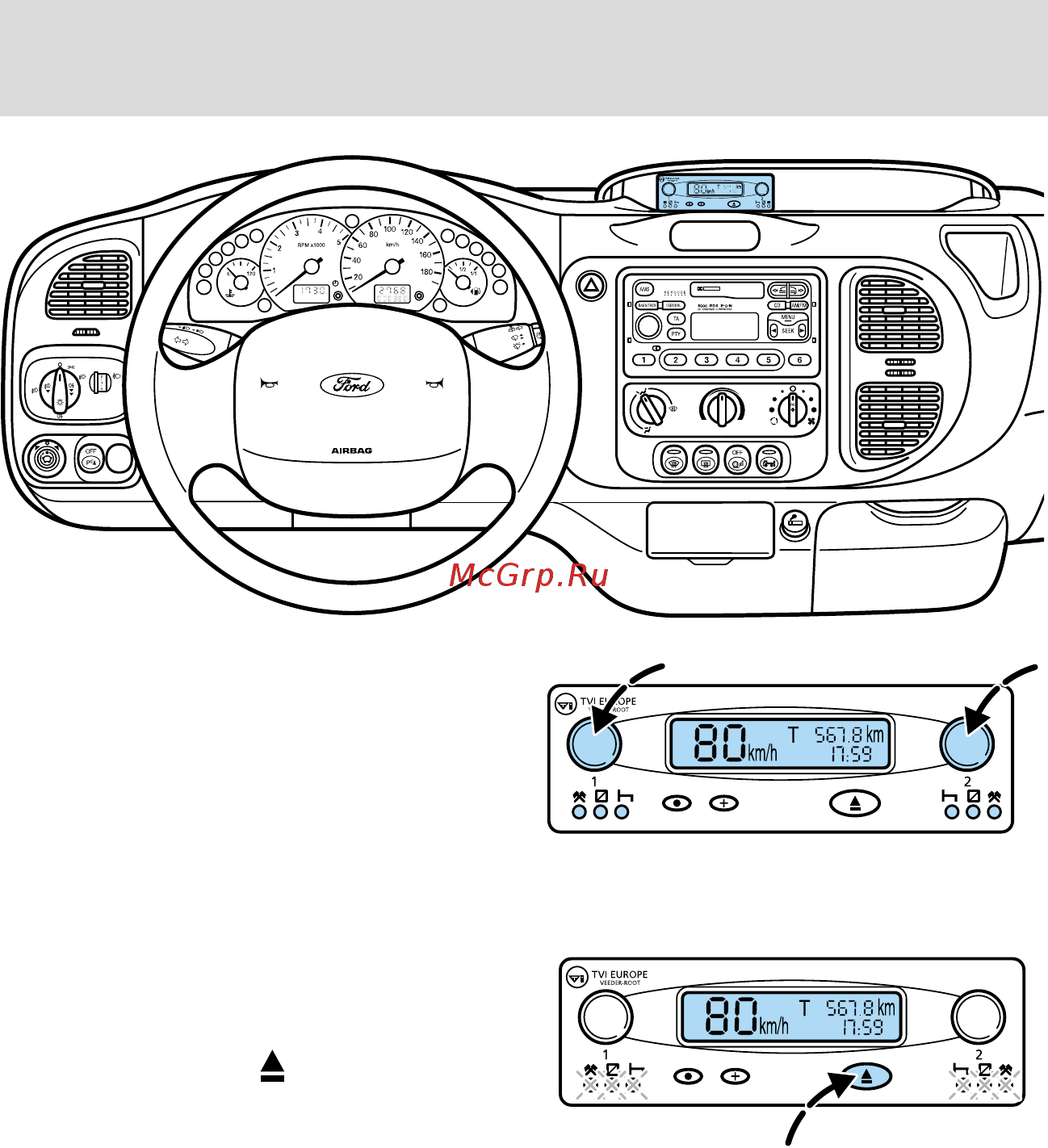 Ford Tourneo Connect (2003) [49/255] Органы управления
