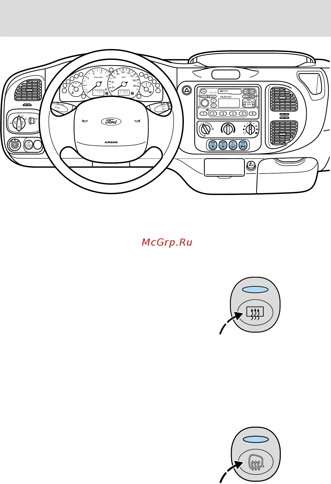 Ford Tourneo Connect (2003) [57/255] Органы управления
