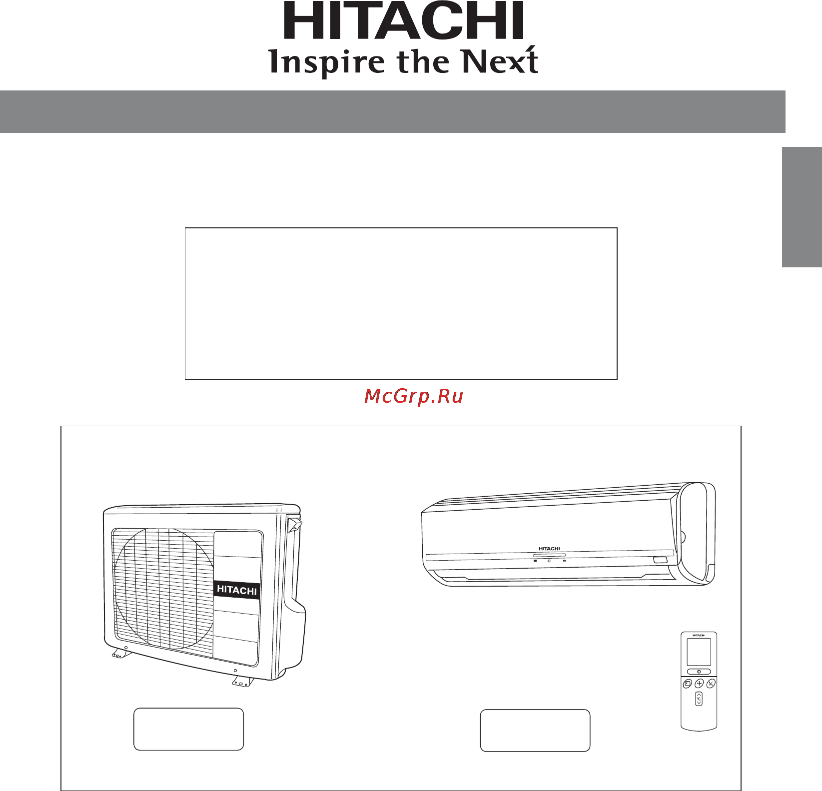 Hitachi RAS-24LH1 / RAC-24LH1 Инструкция по эксплуатации онлайн
