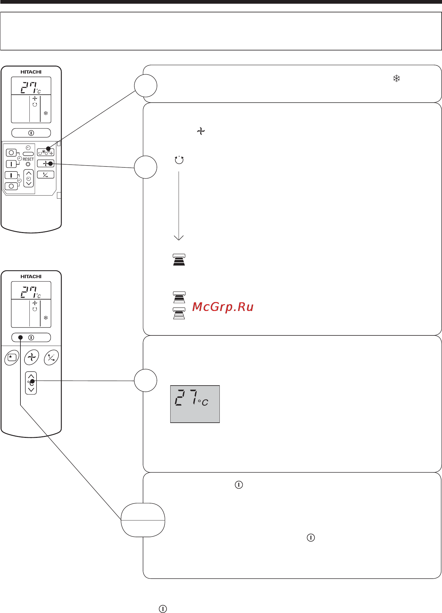 Hitachi RAS-24LH1 / RAC-24LH1 [10/27] Пуск