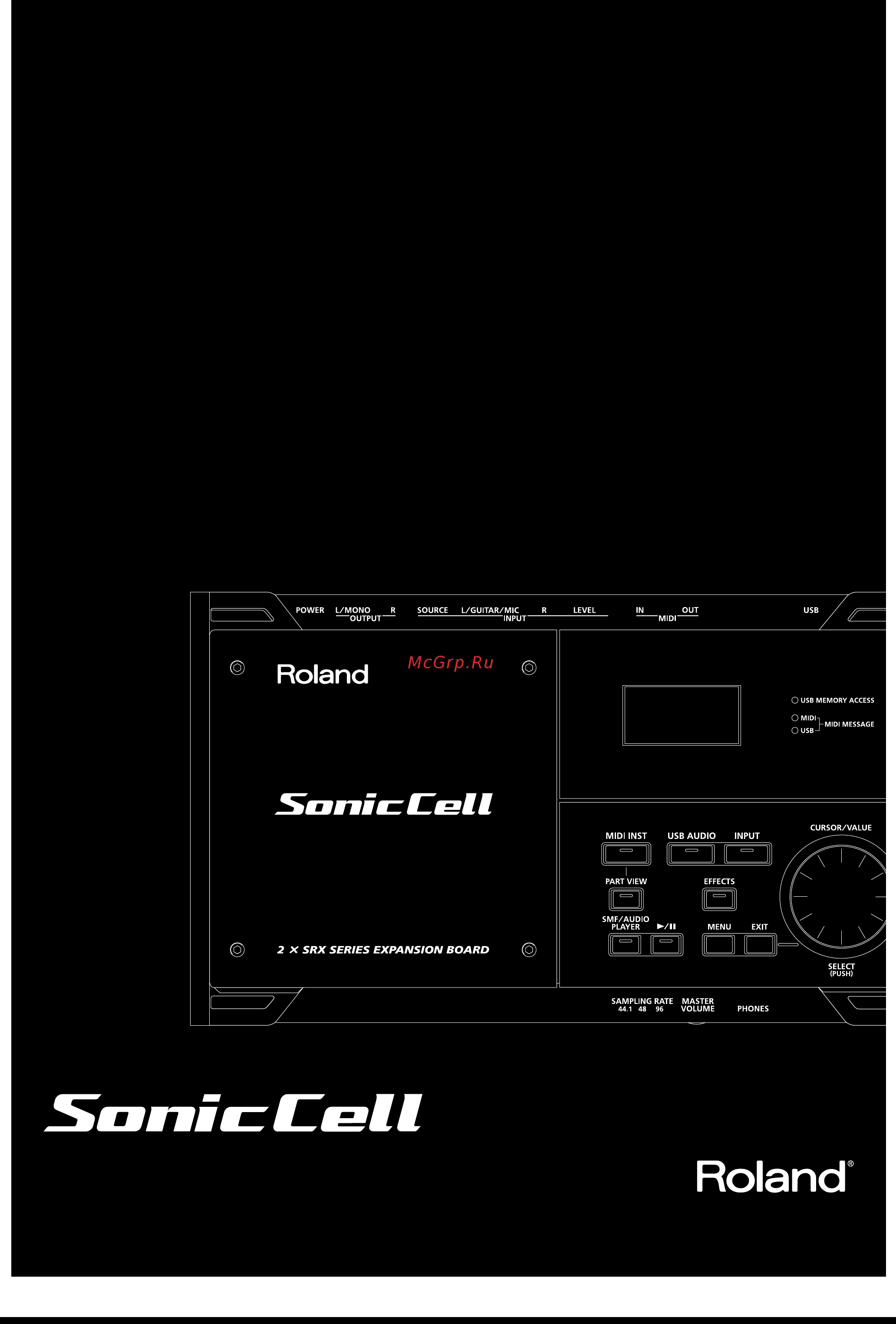 Roland SONICCELL Инструкция по эксплуатации онлайн