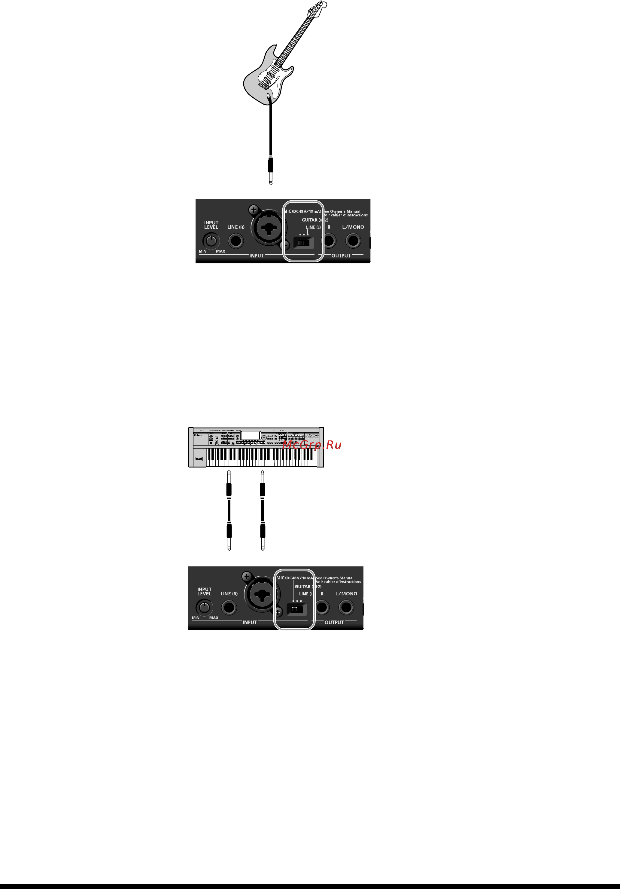 Roland SONICCELL [14/20] Подключение гитары