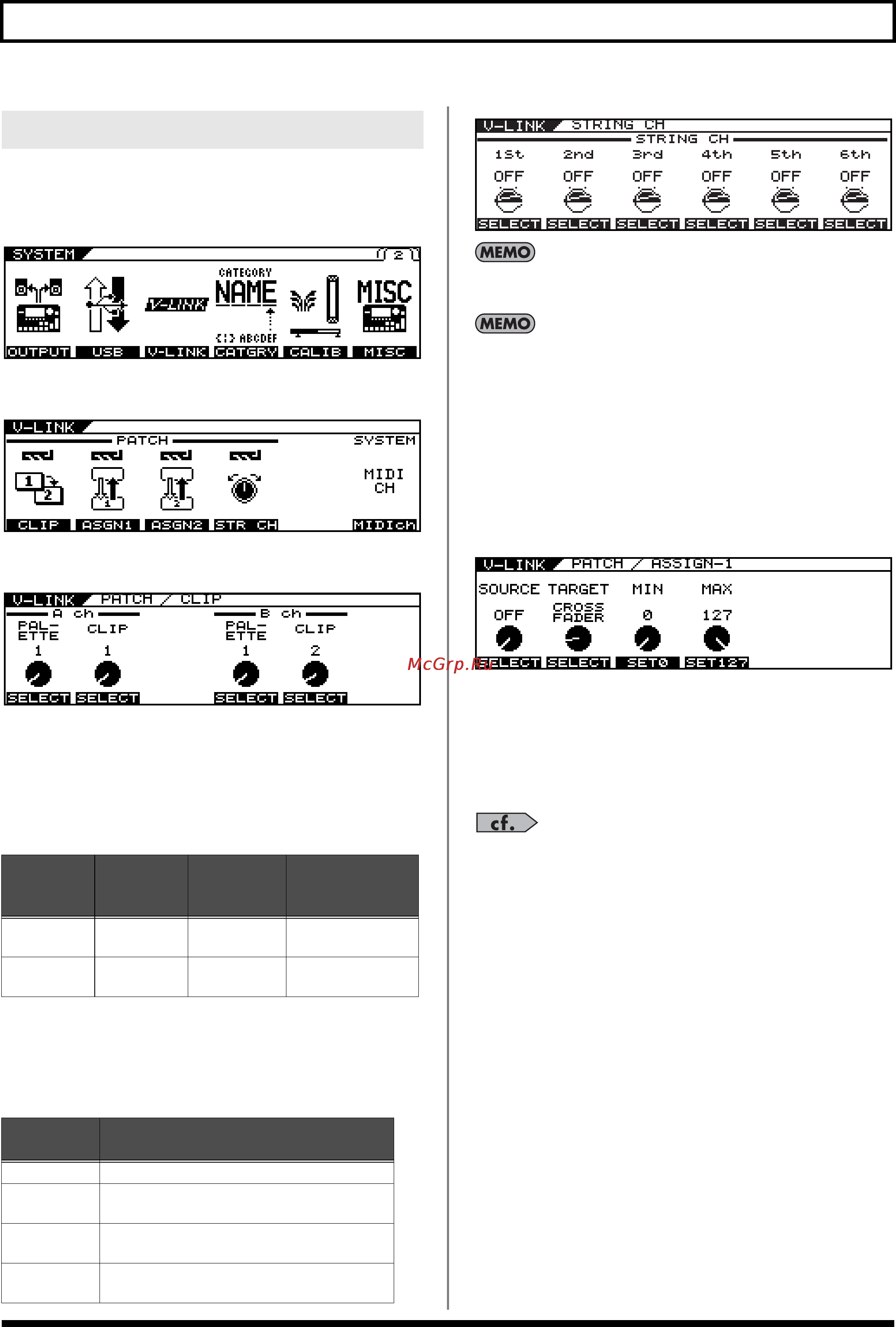 Roland VG-99 [95/191] N0mç о