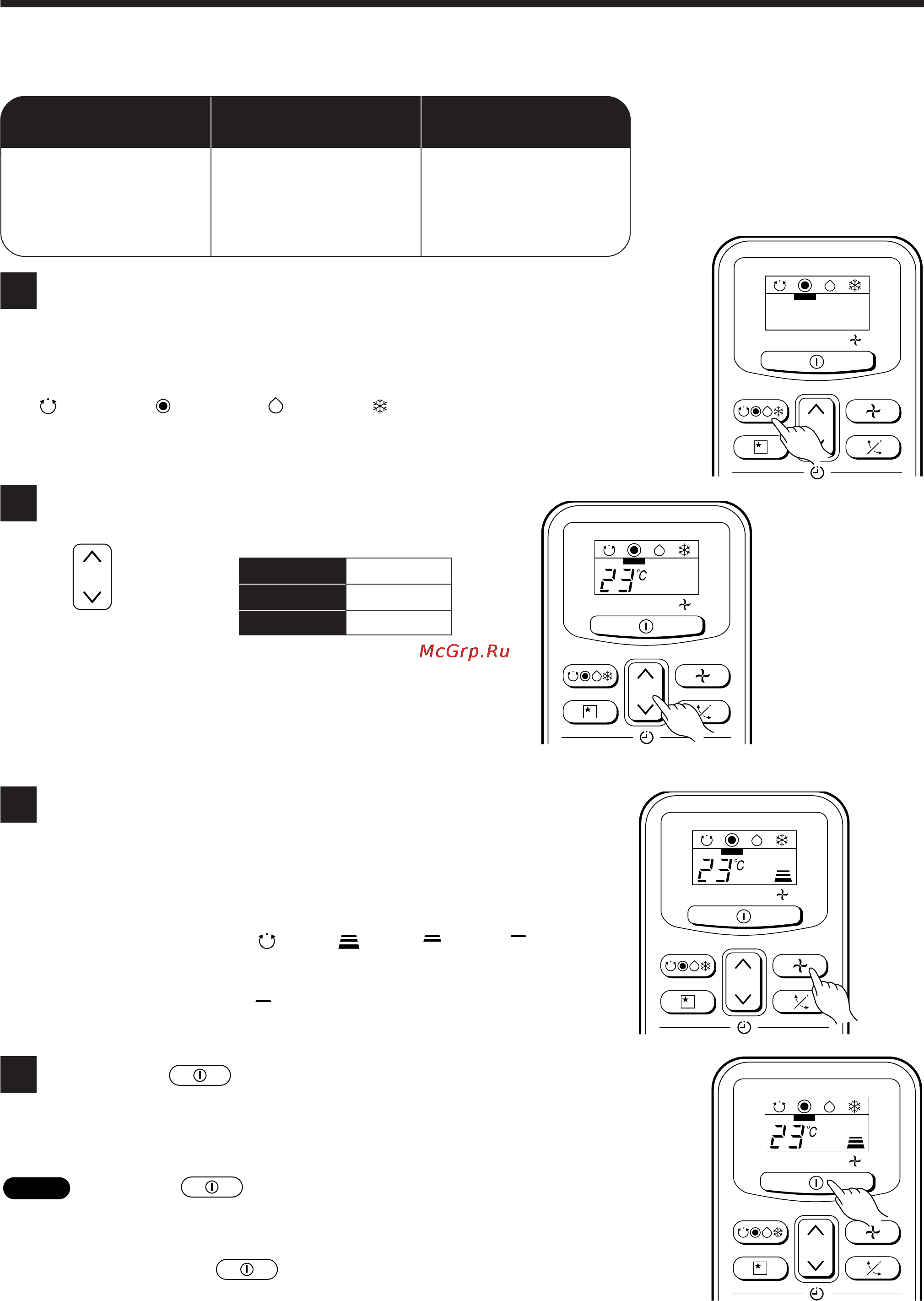 Hitachi RAS-25CNH-SUMMIT(RAS-25CNH2, RAC-25CNH2) [8/42] Operation mode selection