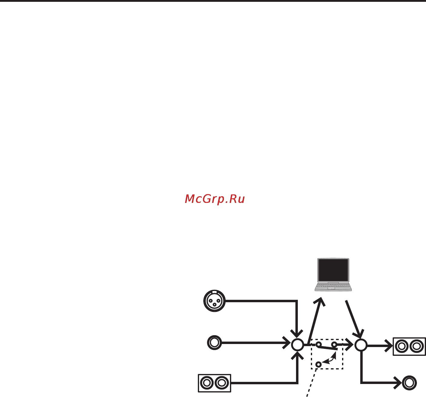Roland TRI-CAPTURE [11/51] Регуляторы input 1 mic input2 guitar input 3 aux