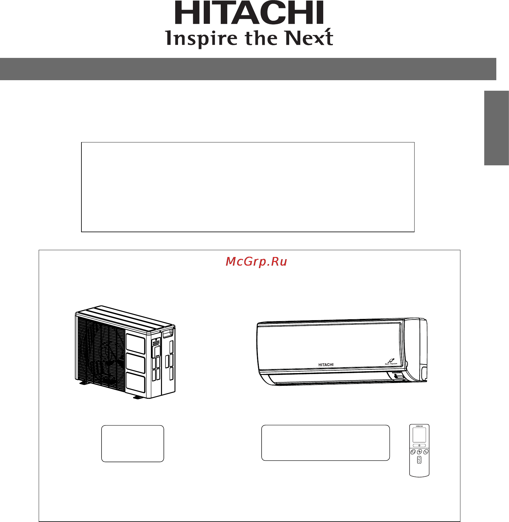 Hitachi RAS-08LH1 / RAC-08LH1 Инструкция по эксплуатации онлайн