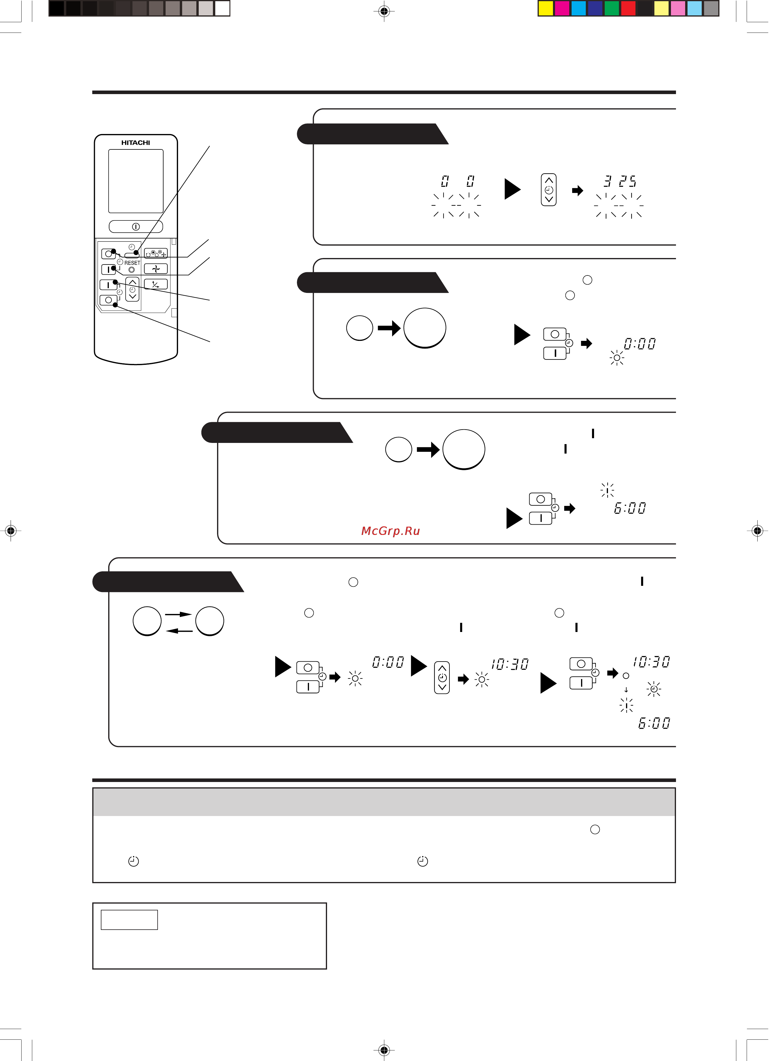 Hitachi RAS-14EH2 / RAC-14EH2 [12/40] How to set the timer