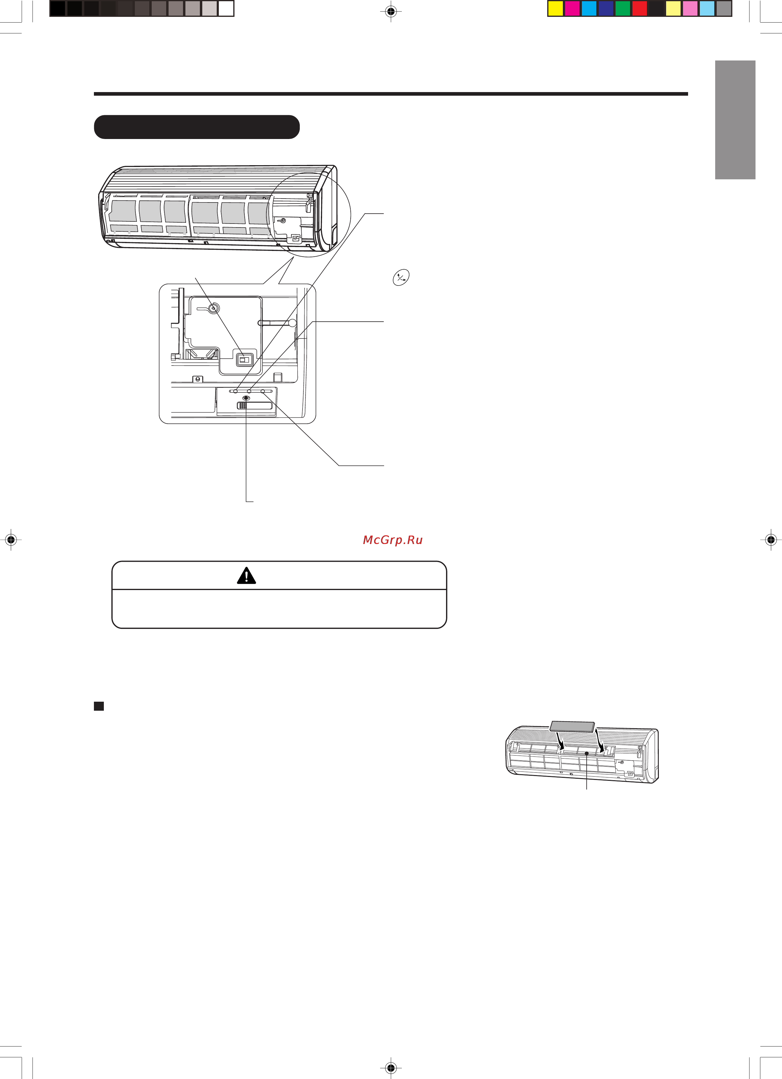 Hitachi RAS-10EH2/RAC-10EH2 [5/40] Indoor unit indications