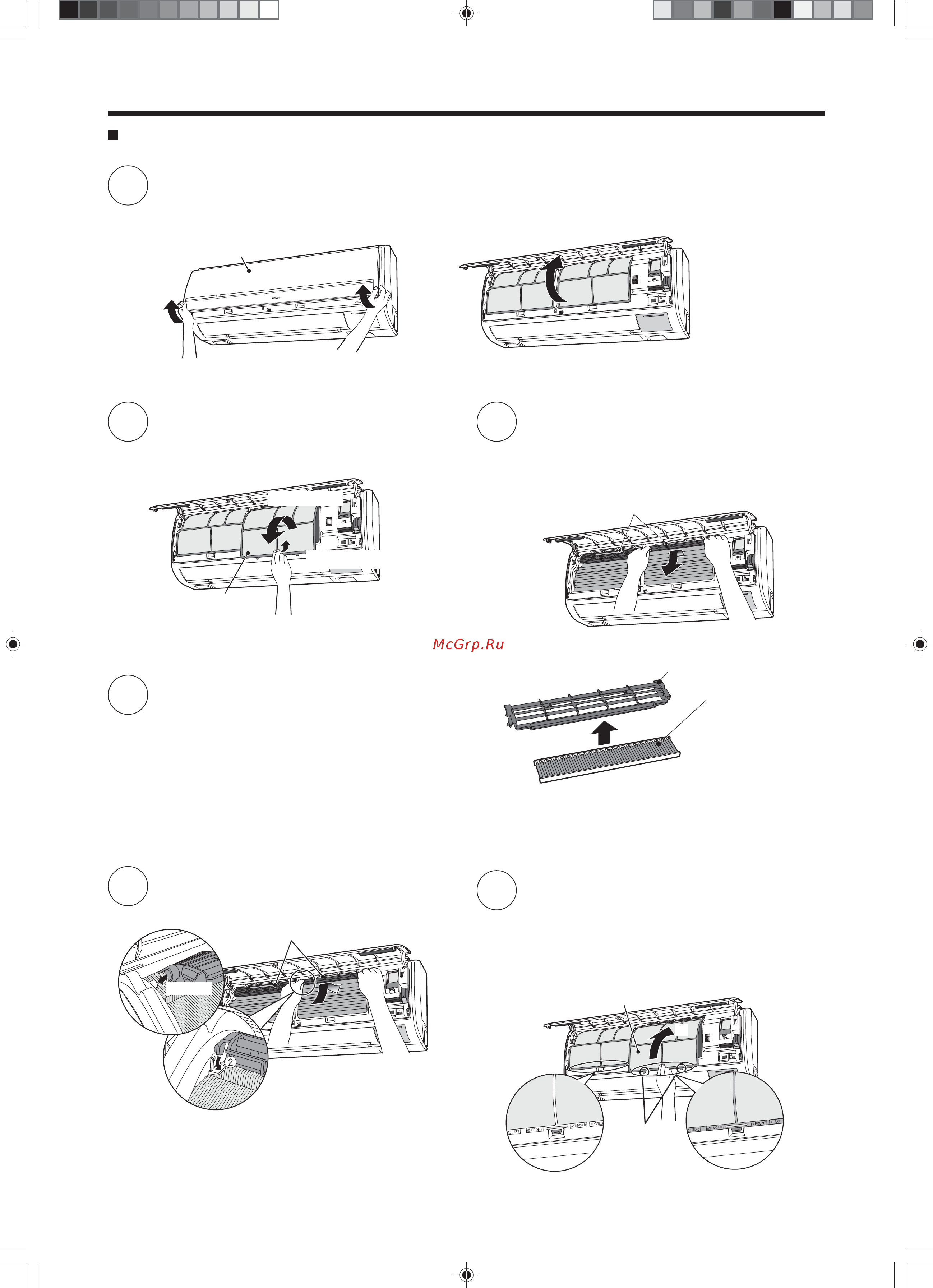 Hitachi Hitachi RAS-10JH4 / RAC-10JH4 [10/36] Откройте лицевую панель