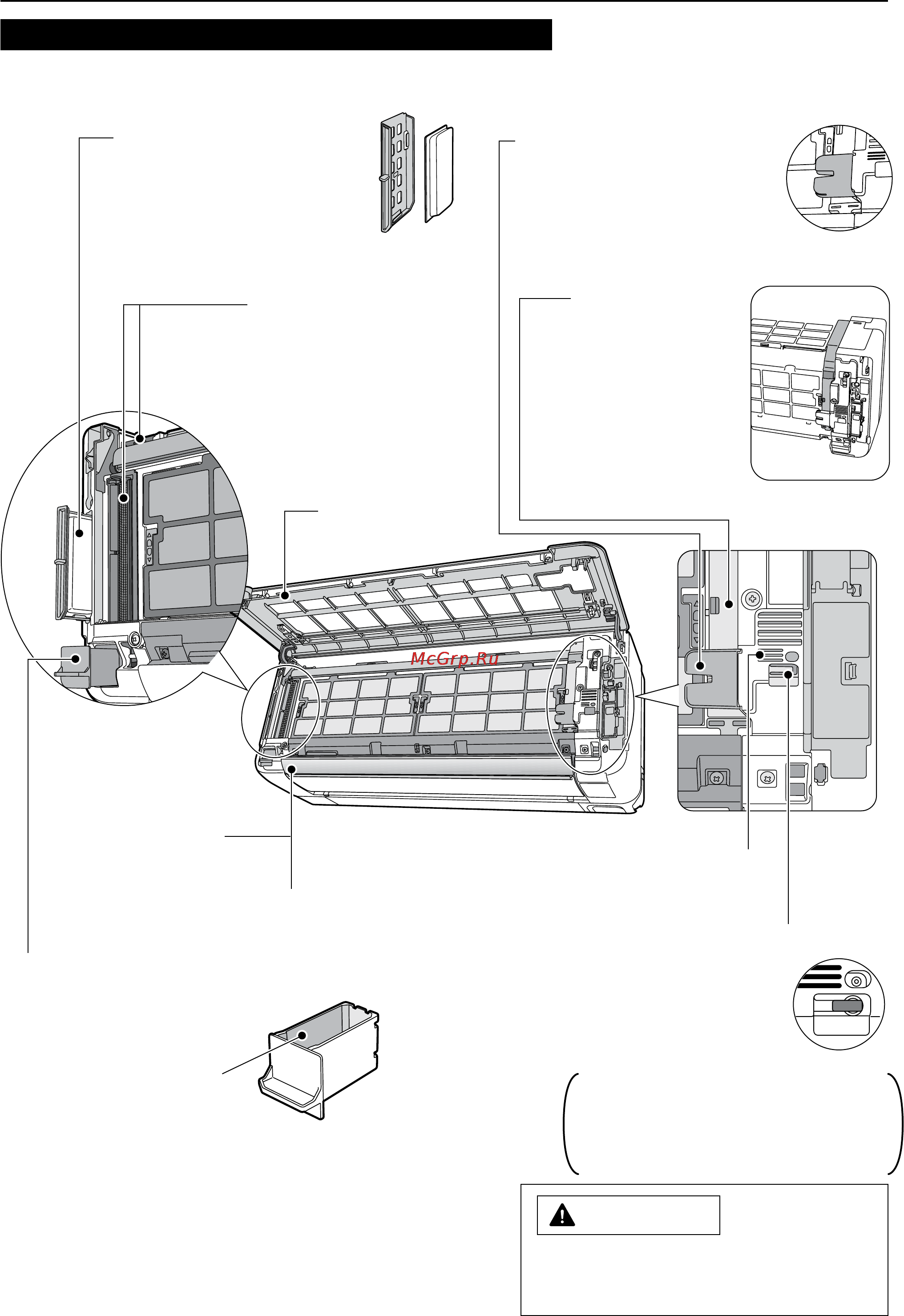 Hitachi Hitachi RAS-14XH1 / RAC-14XH1 [5/52] Устройство внутреннего блока узел очистки