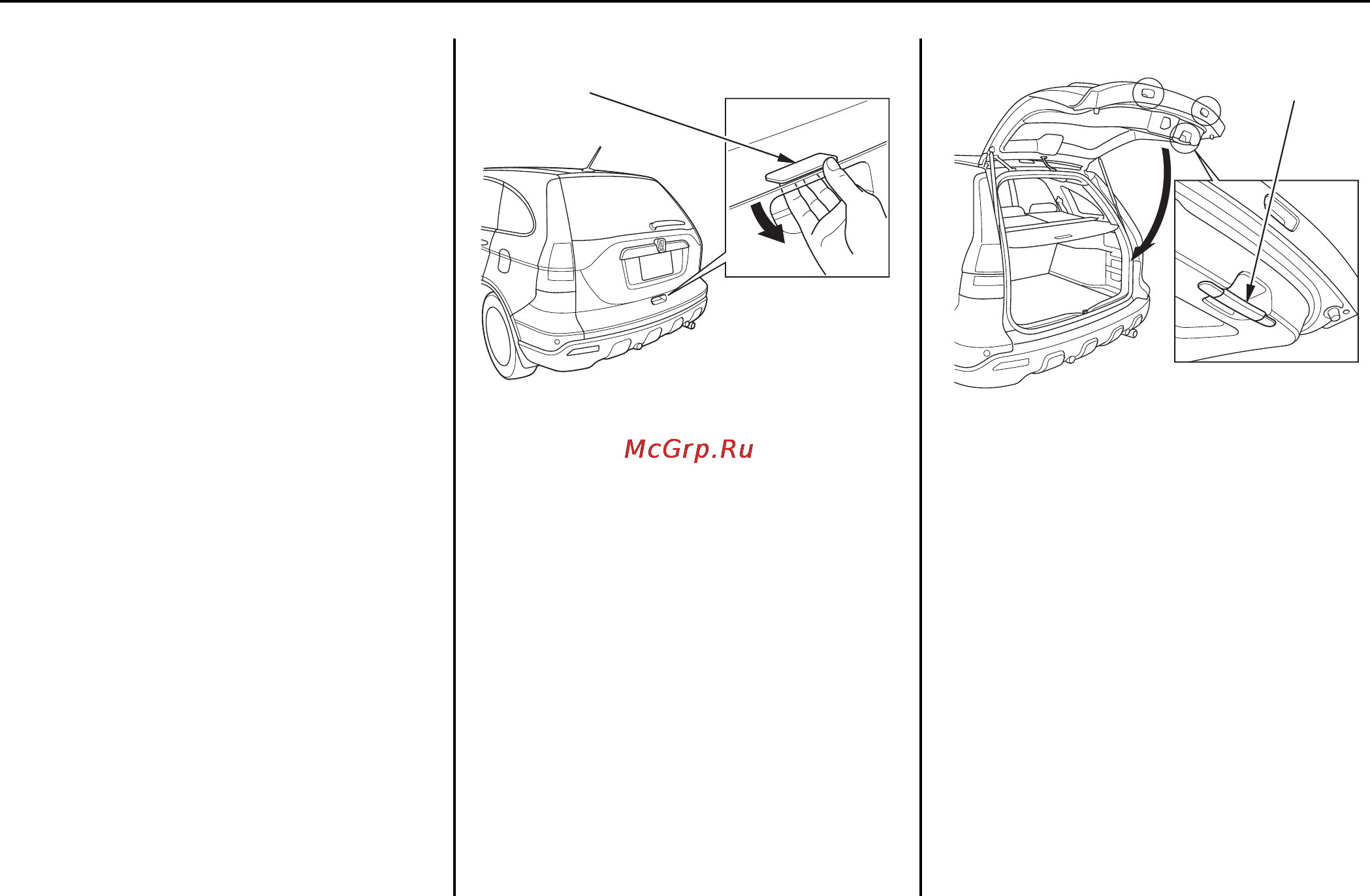 Honda CR-V (2009) [191/547] Дверь багажного отделения