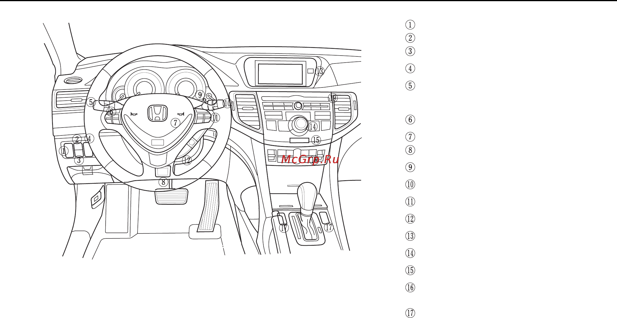 Honda Accord VIII [129/436] Органы управления приборная панель оборудование салона