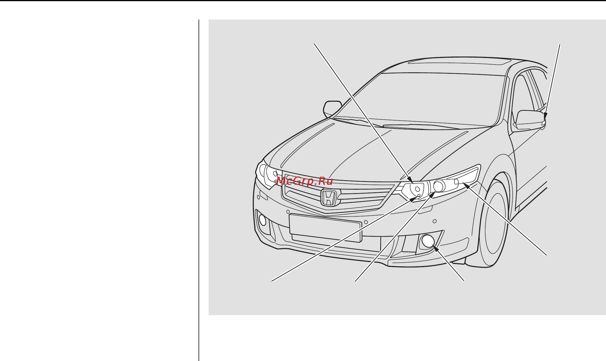 Honda Accord VIII [345/436] Приборы освещения и сигнализации
