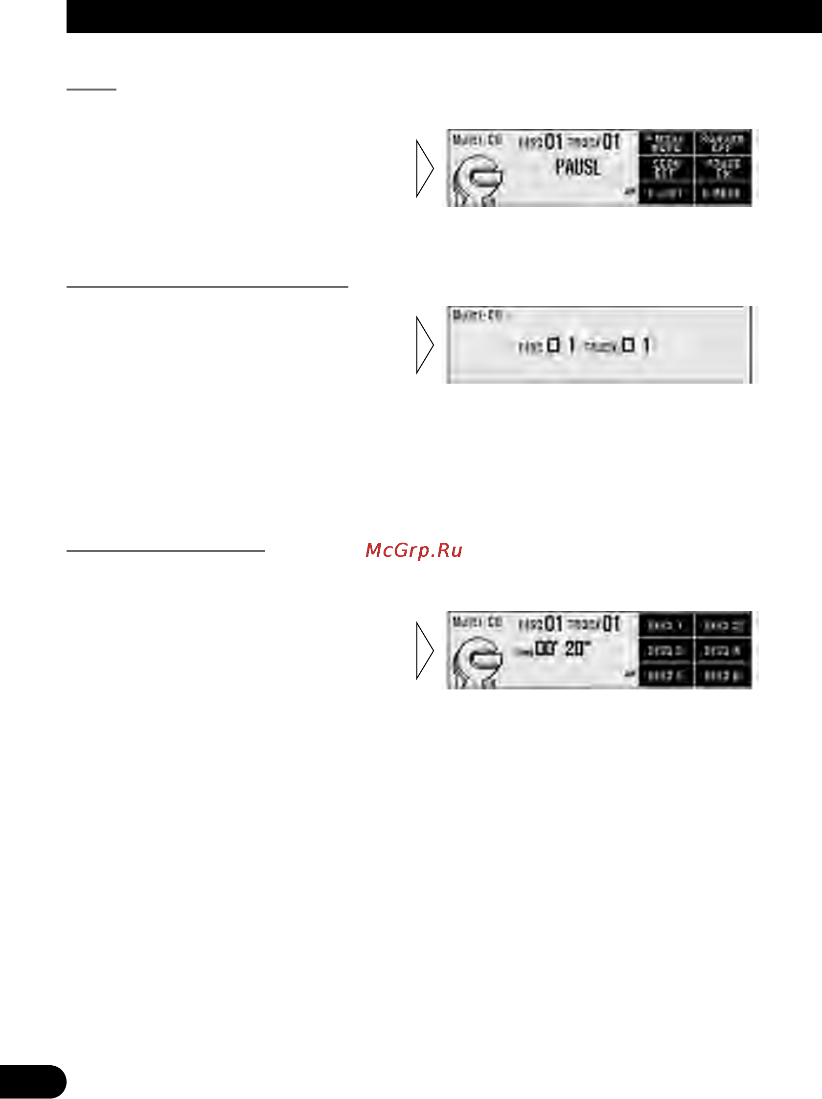 Pioneer RS-D7RII [50/92] Работа с чейнджером компакт дисков