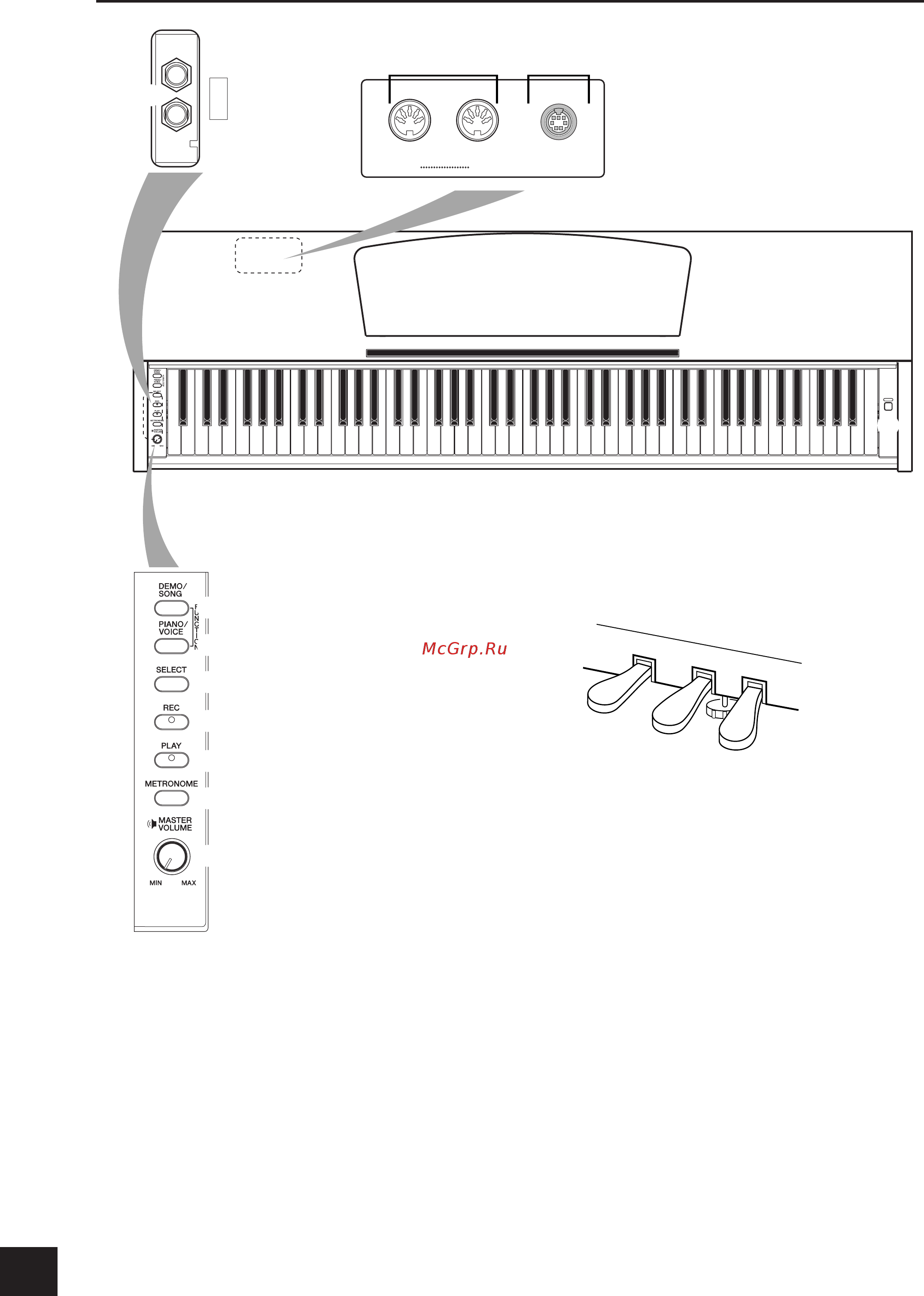 Yamaha CLP-220 [14/50] Компоненты