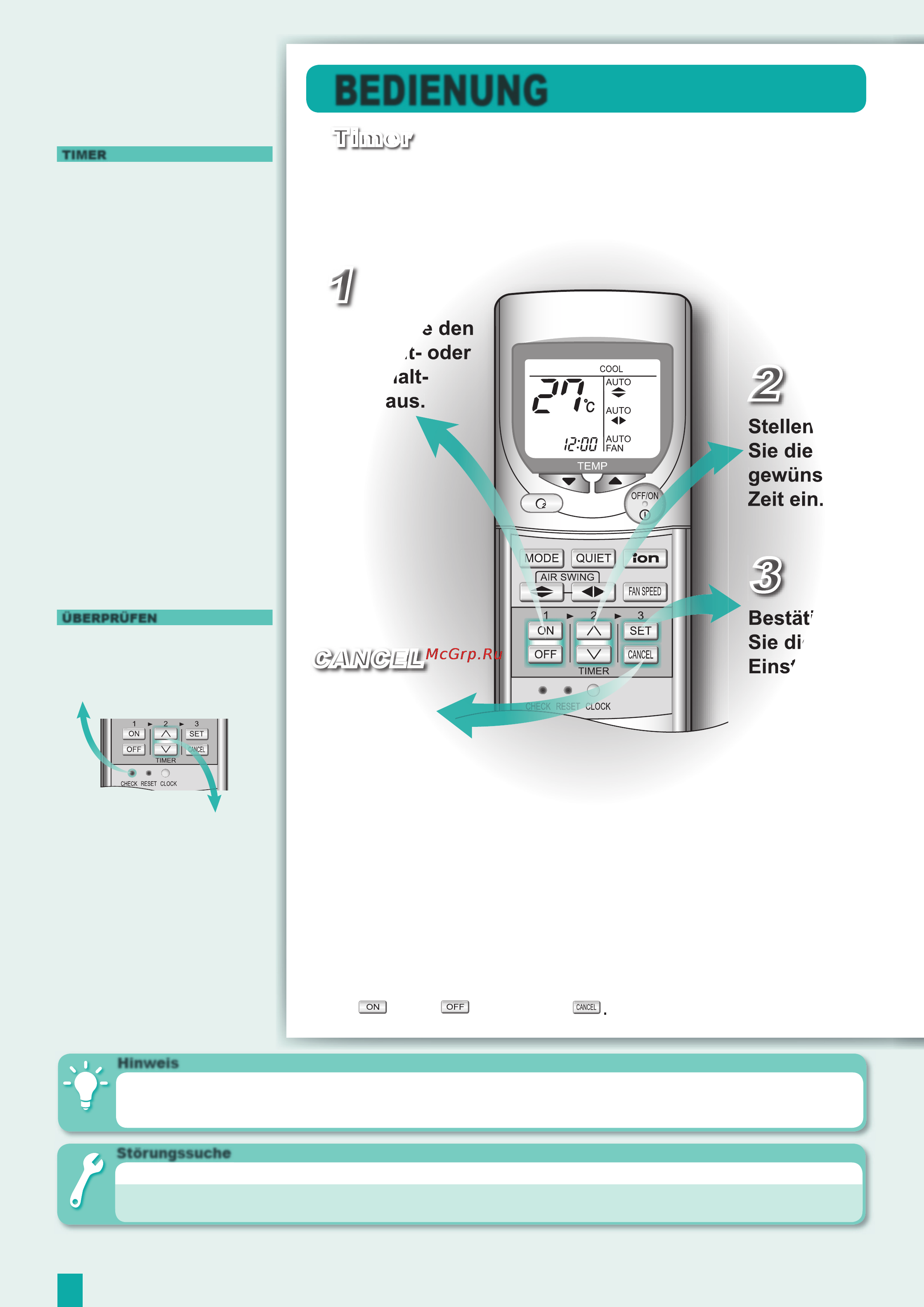 Panasonic CU-XE12DKE [12/44] Sie die