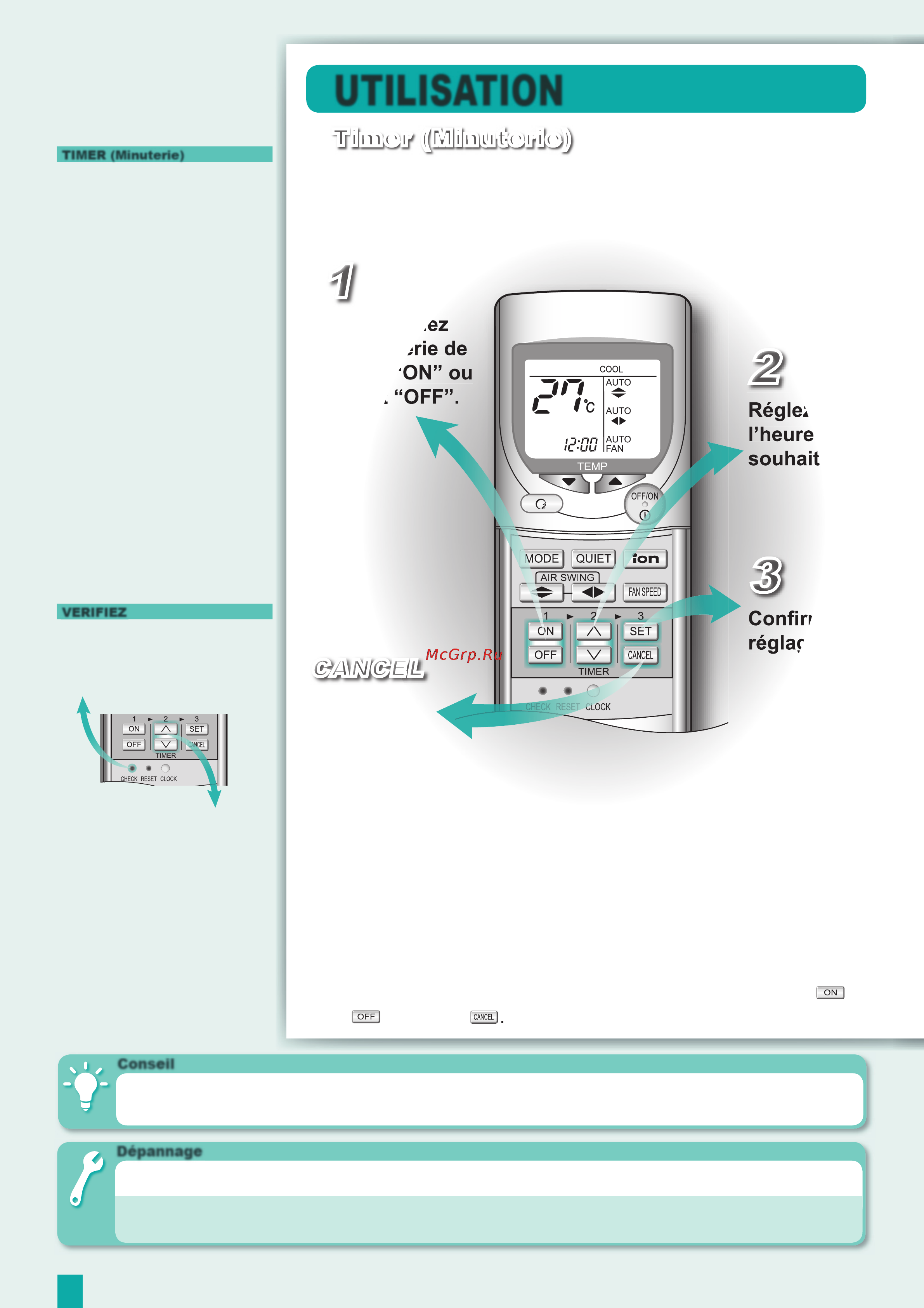 Panasonic CU-XE12DKE [6/44] Utilisation