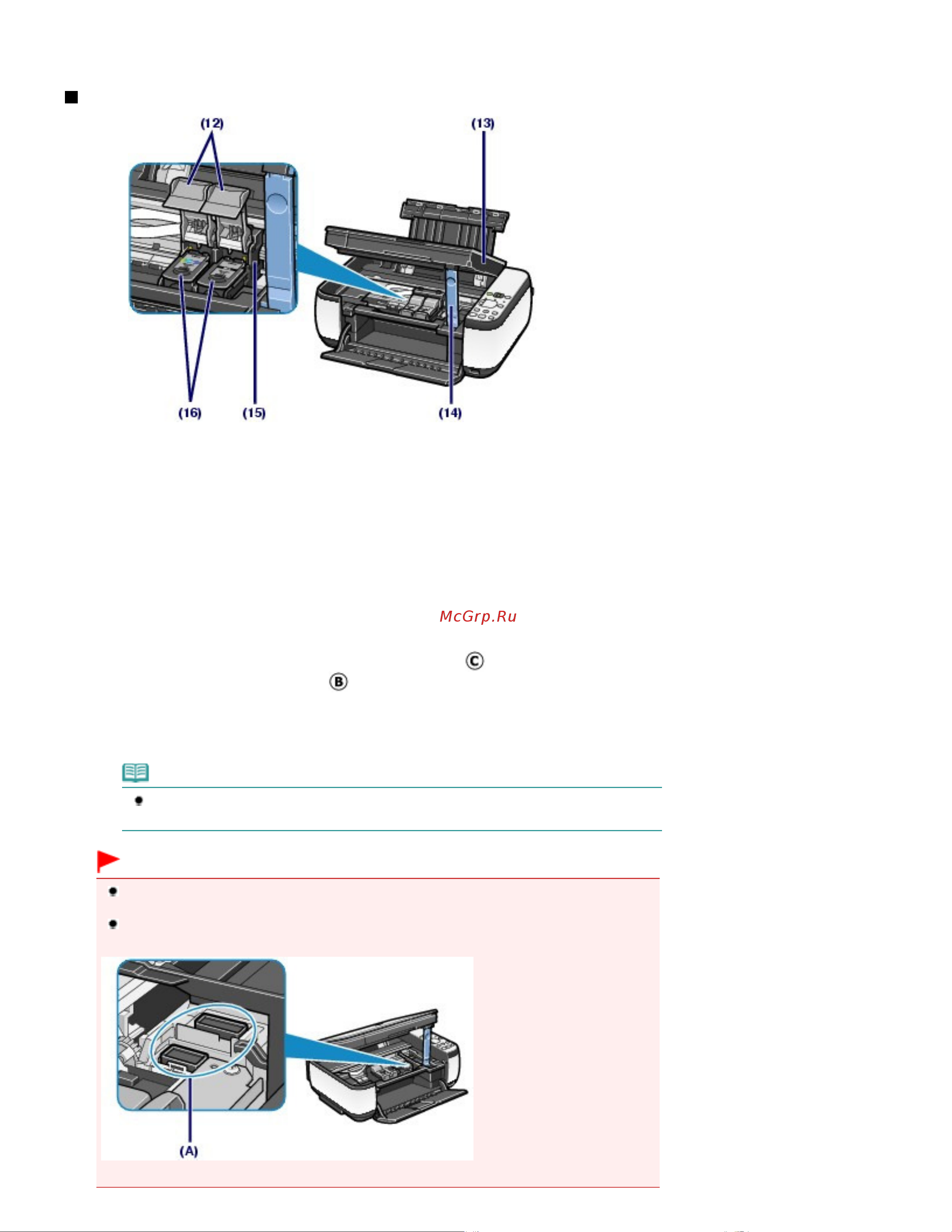 Canon MP 250 [6/722] 15 держатель картриджа fine
