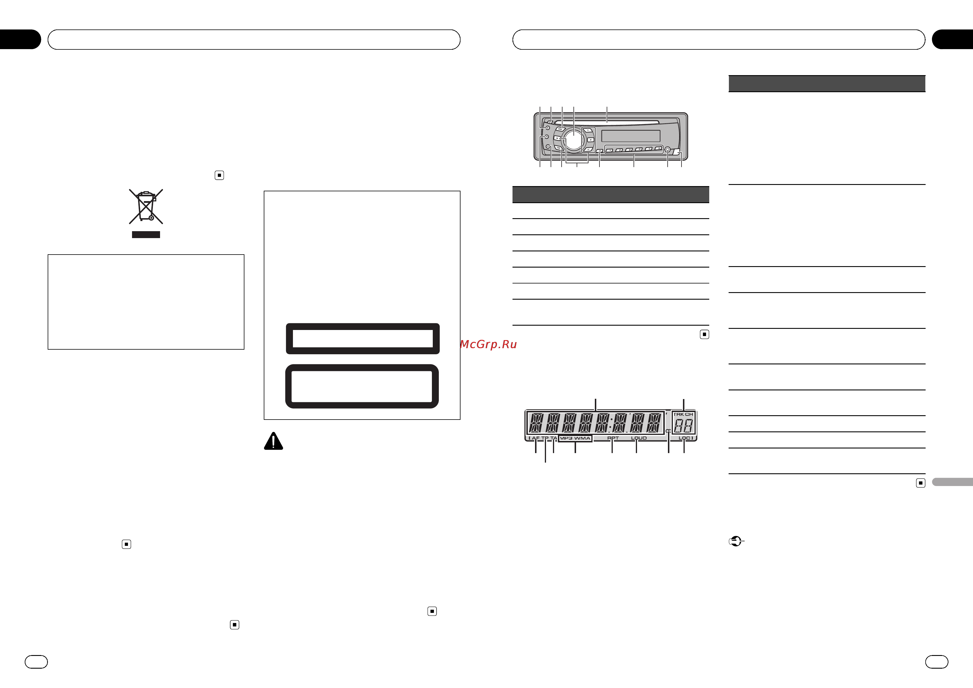 Pioneer DEH-1320MP [44/64] Vóór u begint