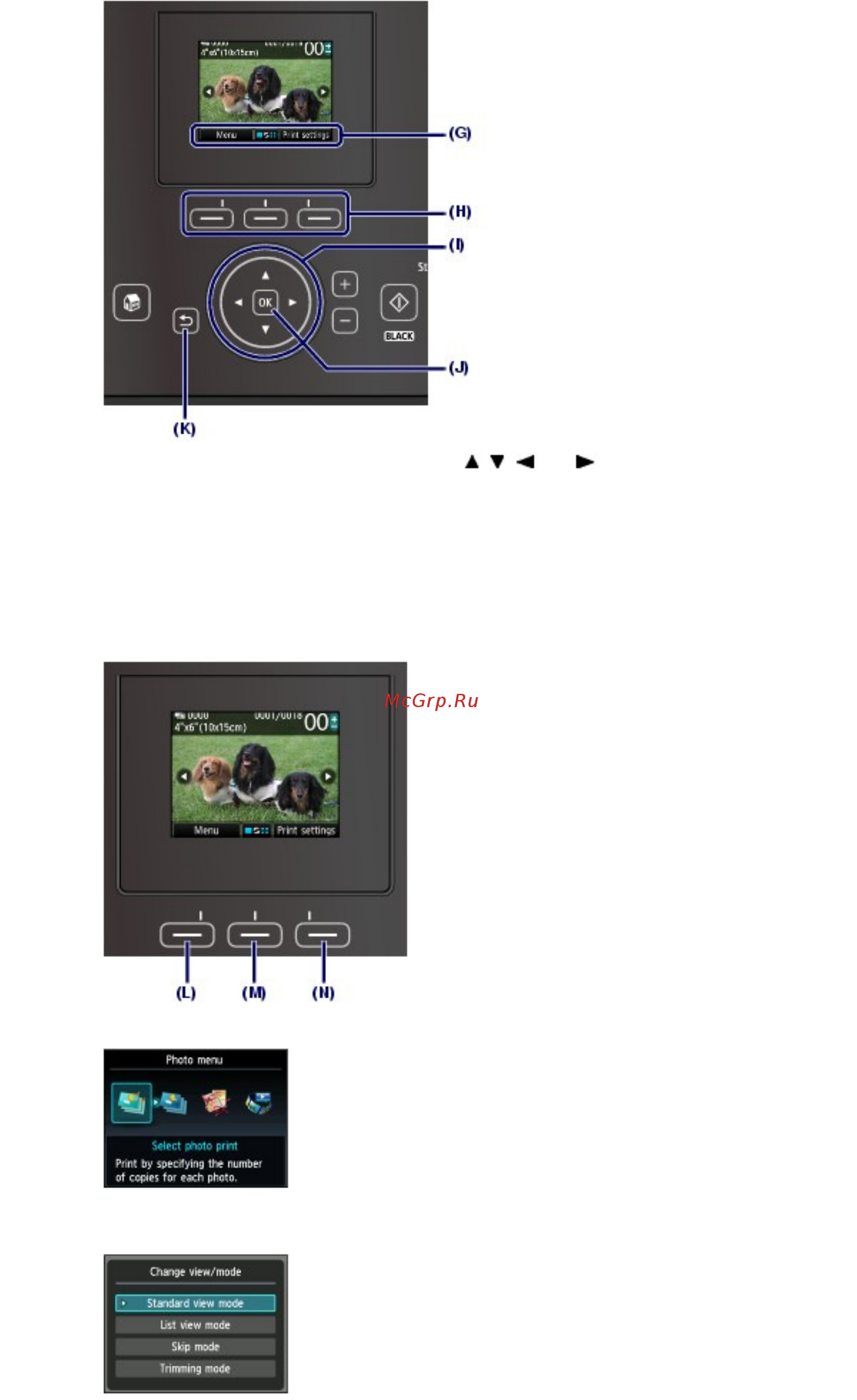 Canon Pixma MG6140 [13/1130] Стр 13 из 1130 стр как перемещаться по экранным меню
