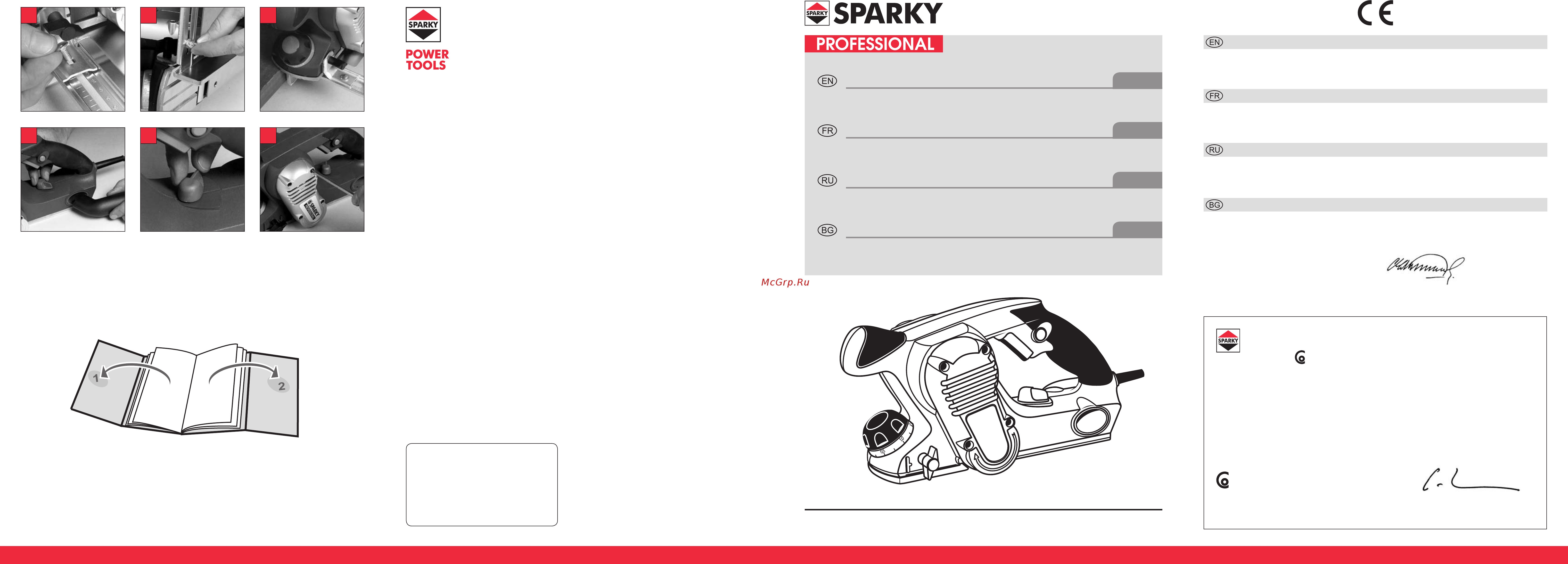Sparky P 382 Инструкция по эксплуатации онлайн