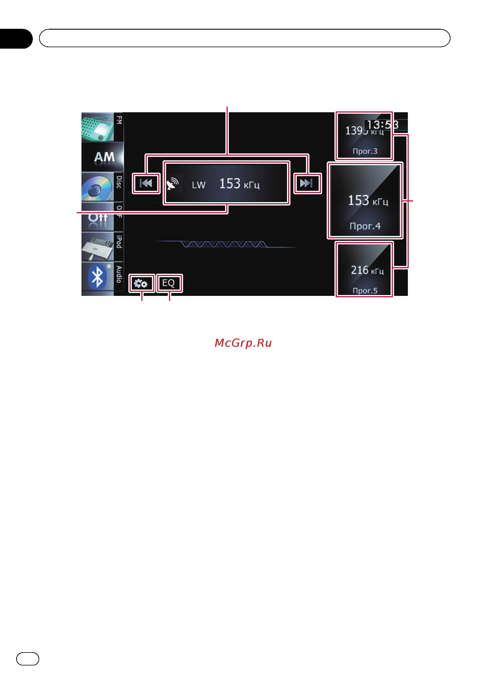 Pioneer AVIC-F930BT [84/224] Использование радио am