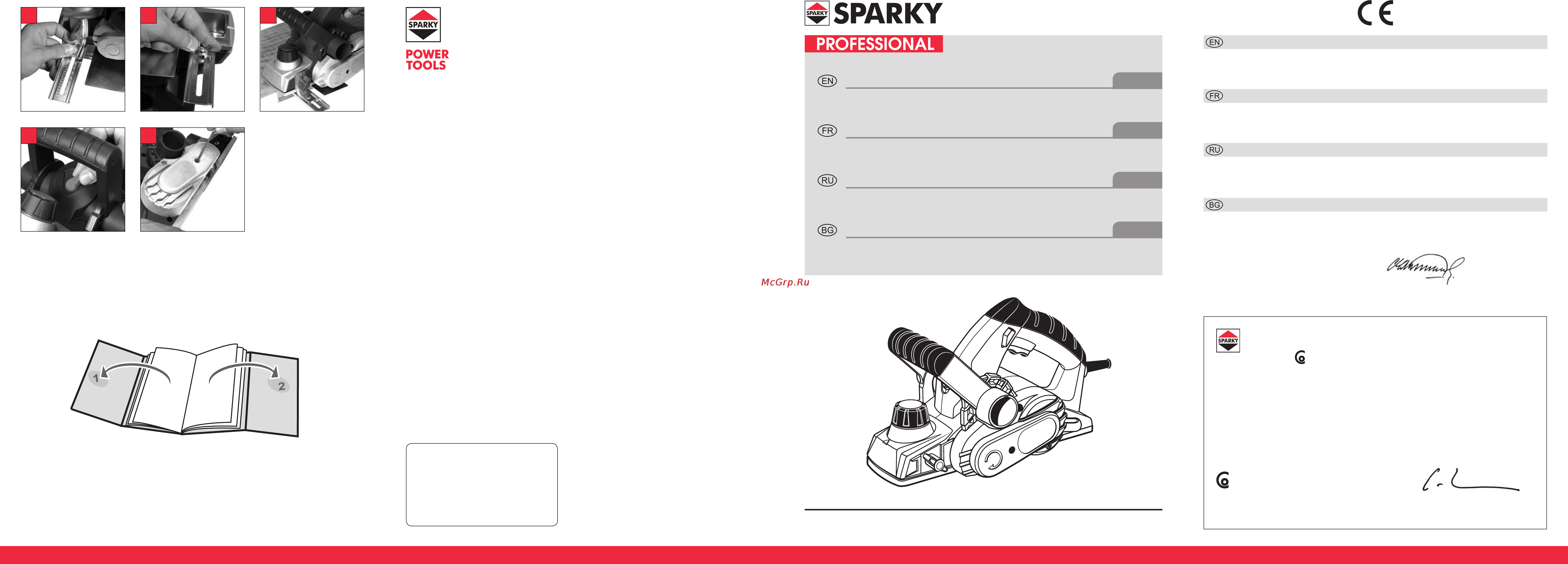 Sparky P 282 Инструкция по эксплуатации онлайн