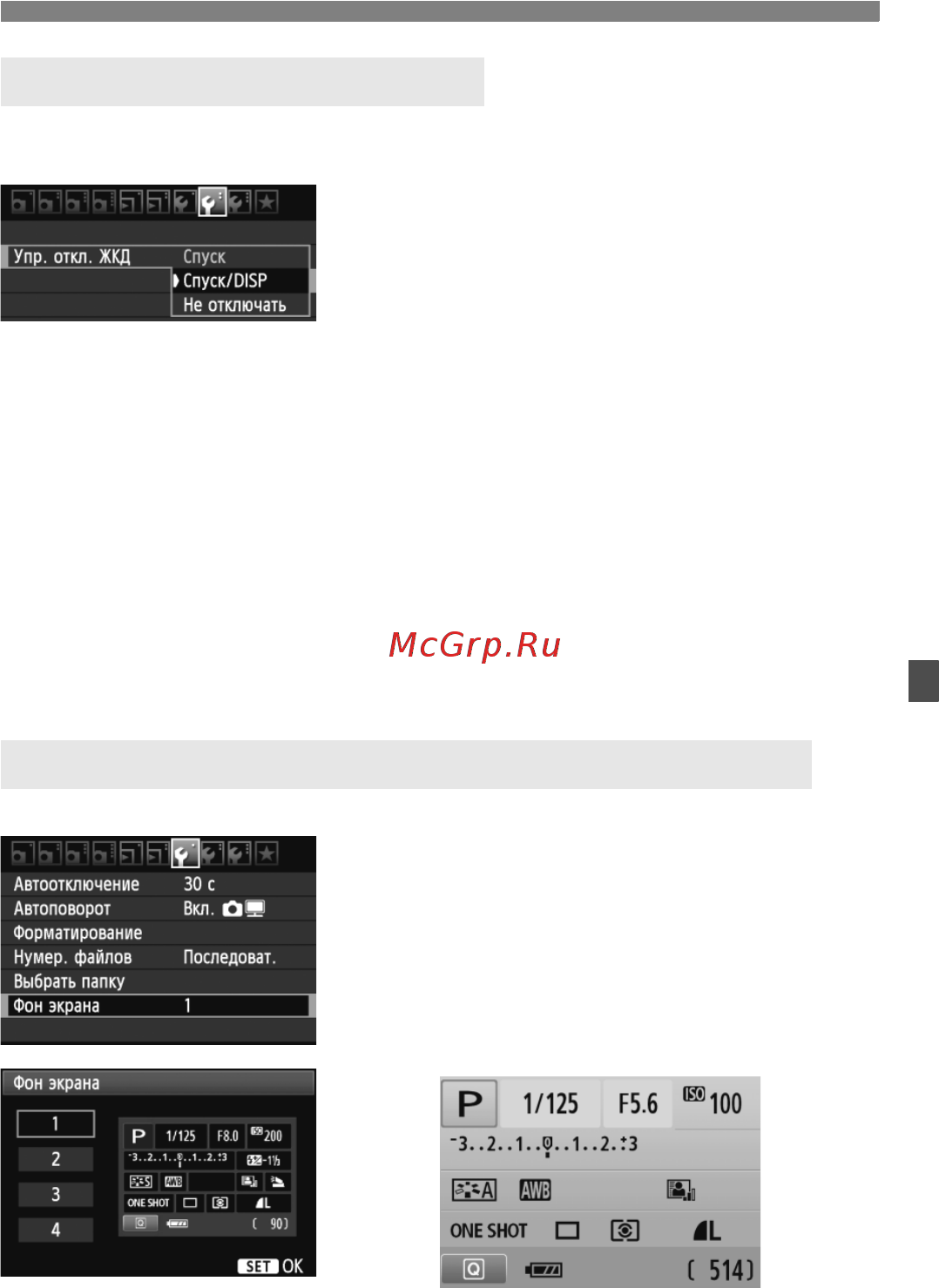 Canon EOS 600D Body [179/328] Вкл выкл жк дисплея