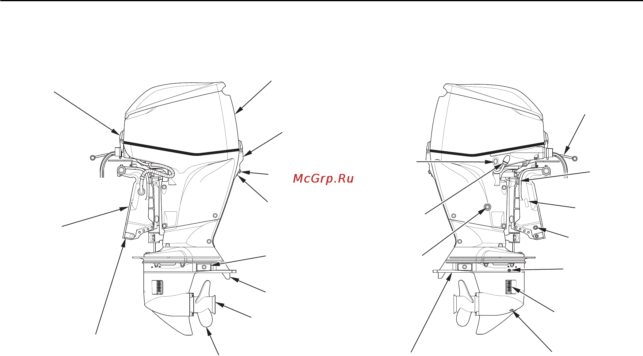 Honda BFP60A [17/151] Основные узлы и детали подвесного мотора