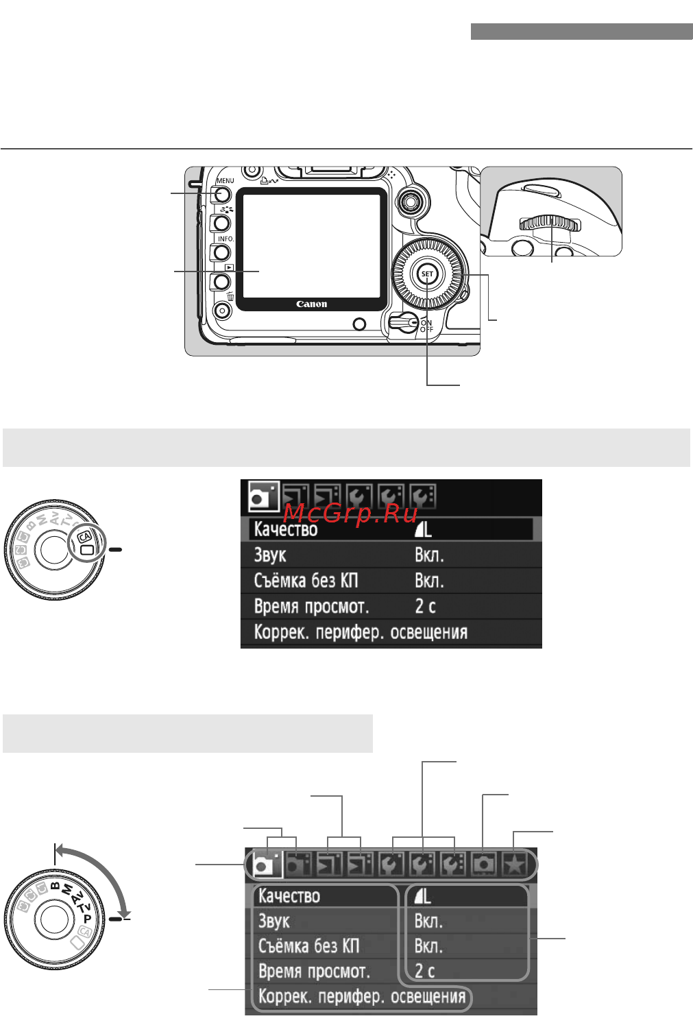 Canon EOS 5D Mark II Body [40/228] Вкладки 2 8 9