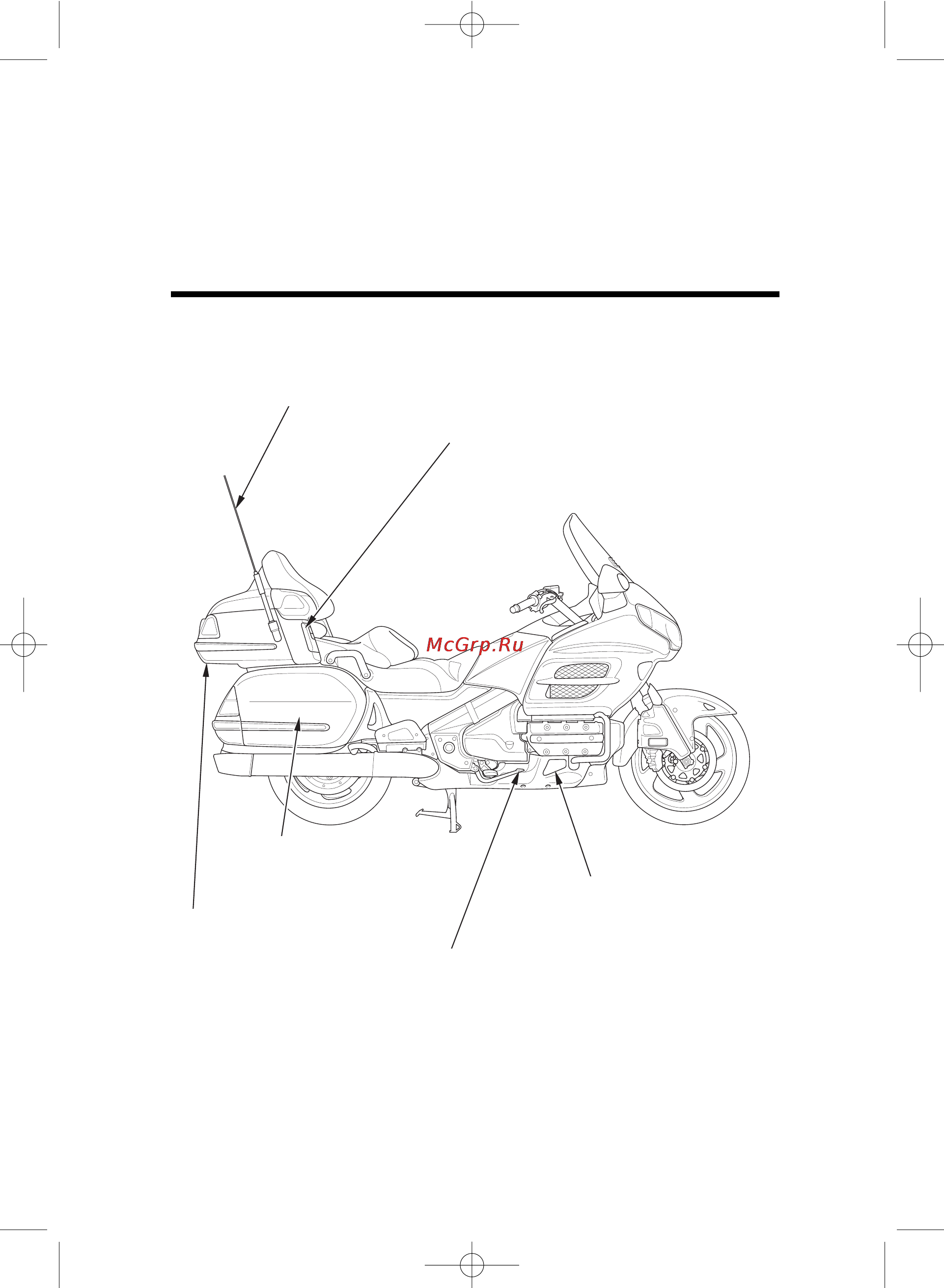 Honda GL1800A (2006) [21/196] Узлы и их расположение